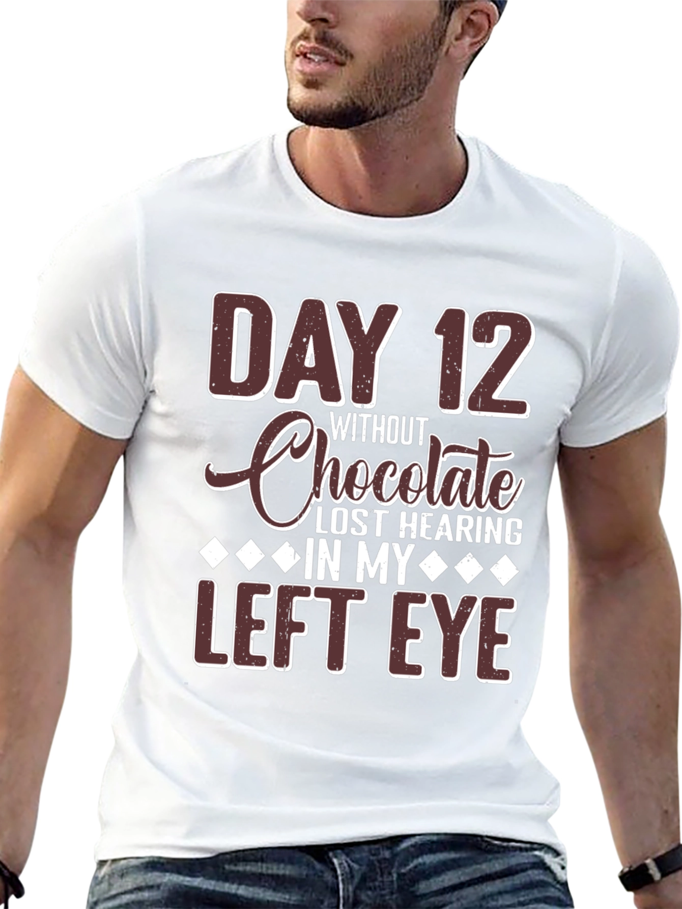 Funny Chocolate Lover T-Shirt - Day 12 Joke Tee