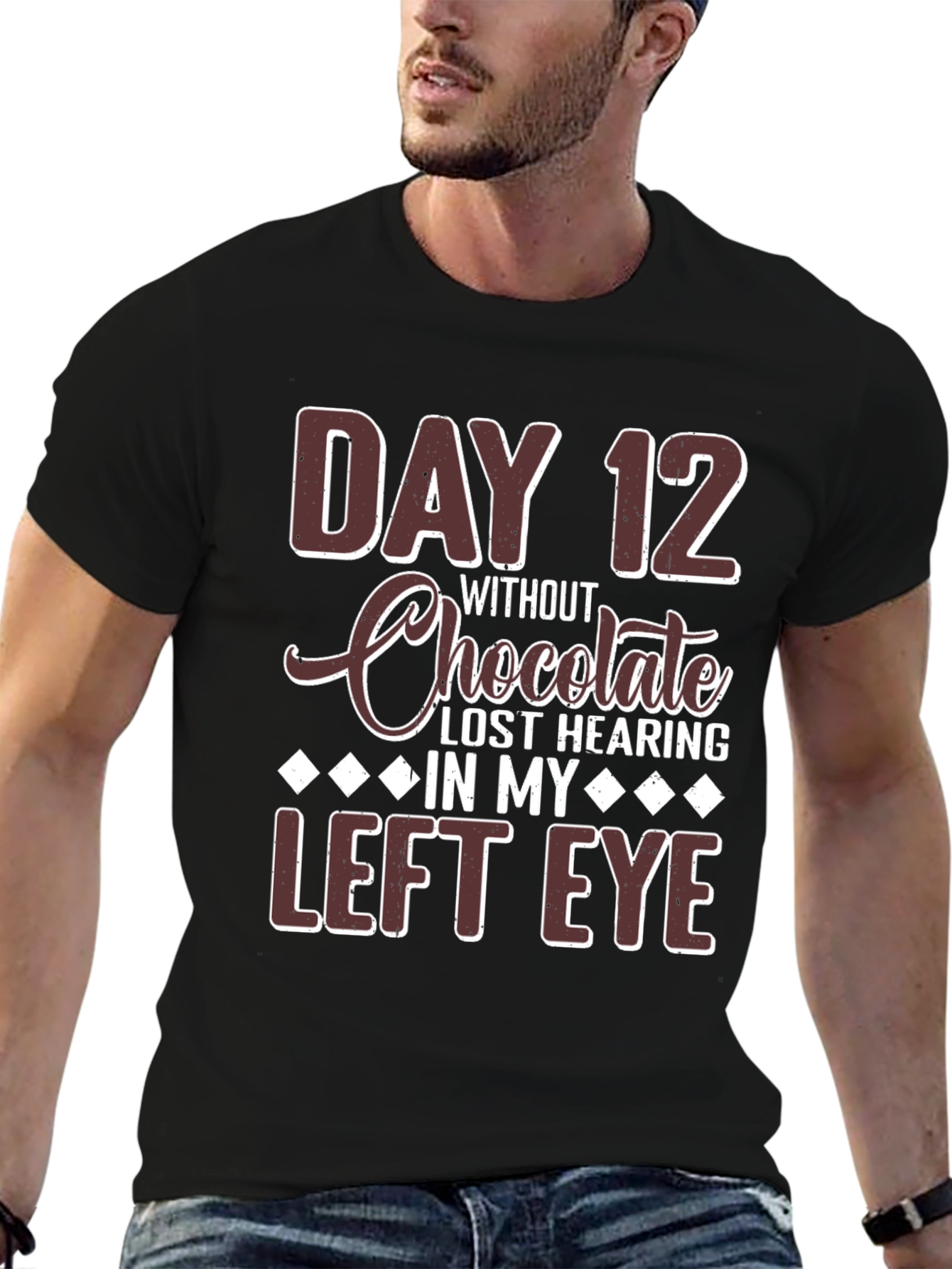Funny Chocolate Lover T-Shirt - Day 12 Joke Tee