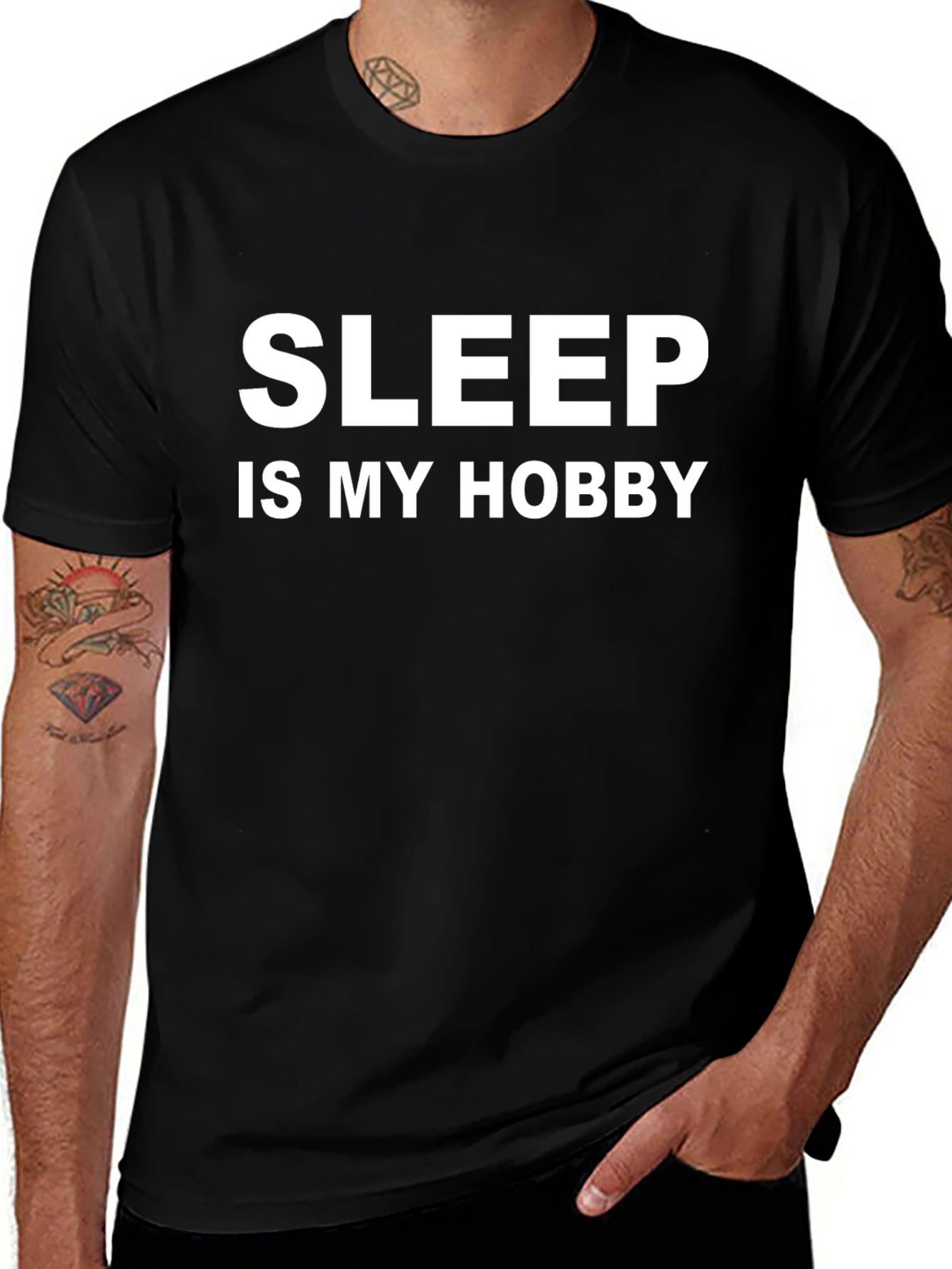 Sleep is My Hobby - Black T-Shirt