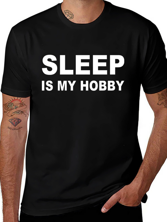 Sleep is My Hobby - Black T-Shirt