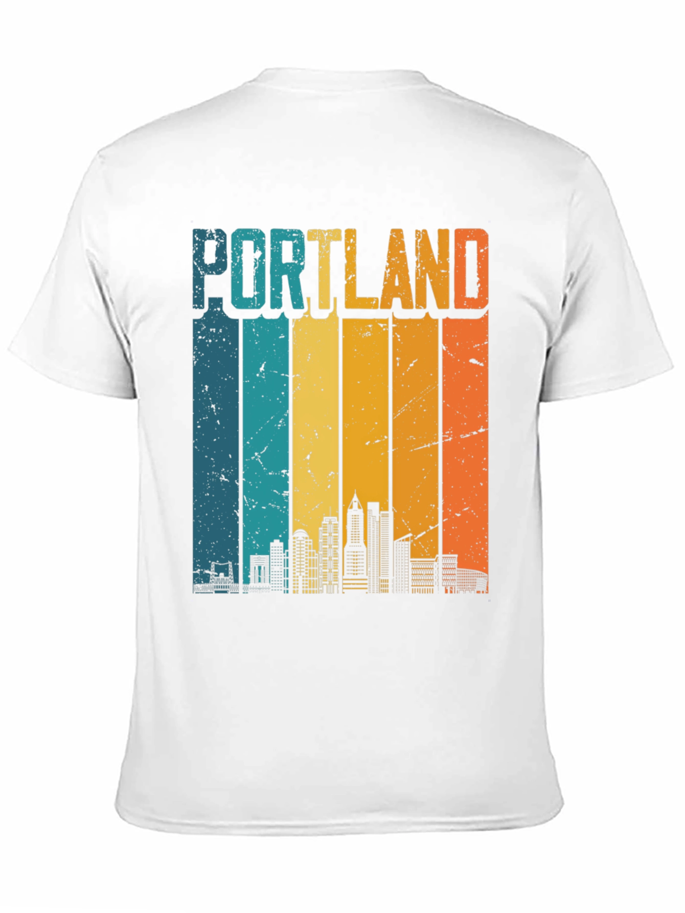 Portland Skyline Retro T-Shirt