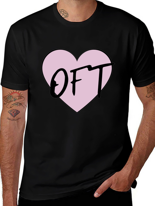 OFT Heart Graphic T-Shirt - Soft Cotton Tee