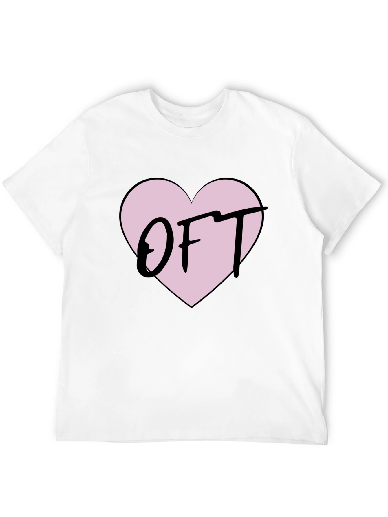 OFT Heart Graphic T-Shirt - Soft Cotton Tee