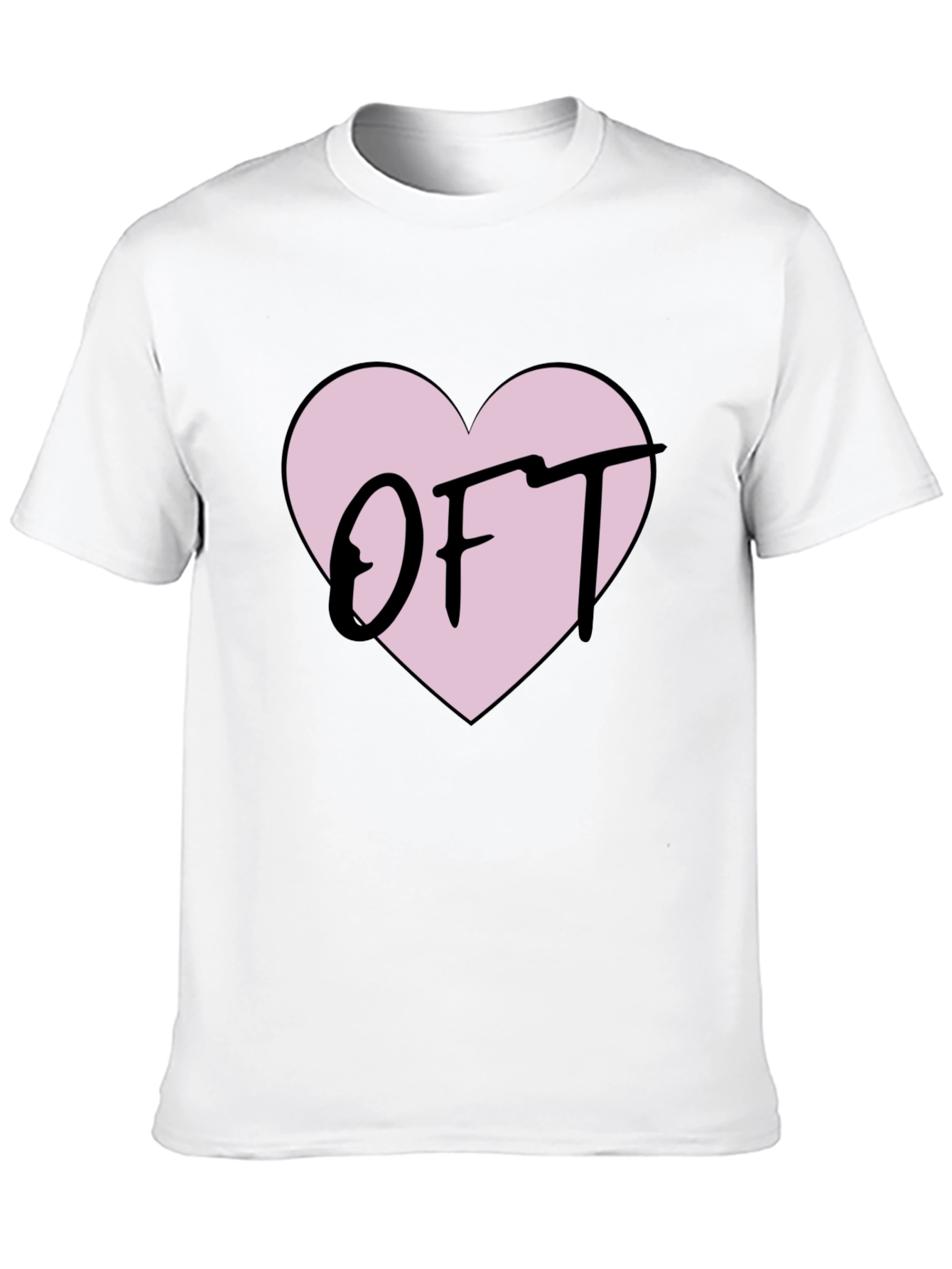 OFT Heart Graphic T-Shirt - Soft Cotton Tee