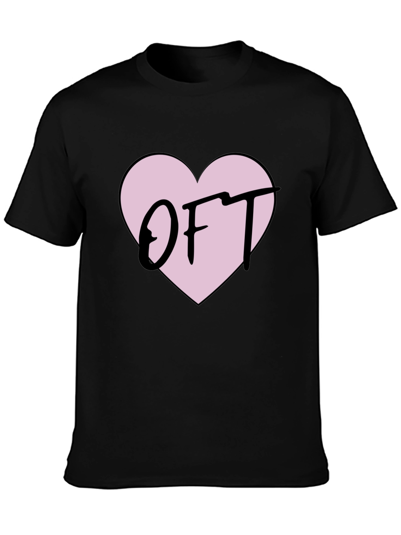 OFT Heart Graphic T-Shirt - Soft Cotton Tee