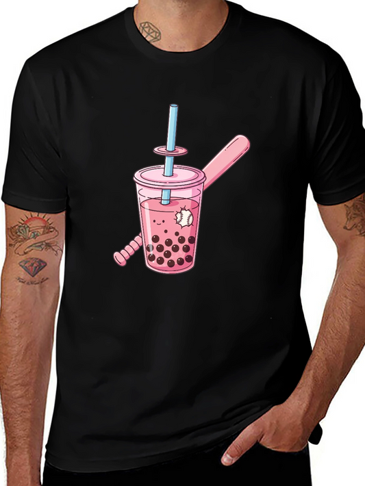 Bubble Tea Baseball Graphic Tee