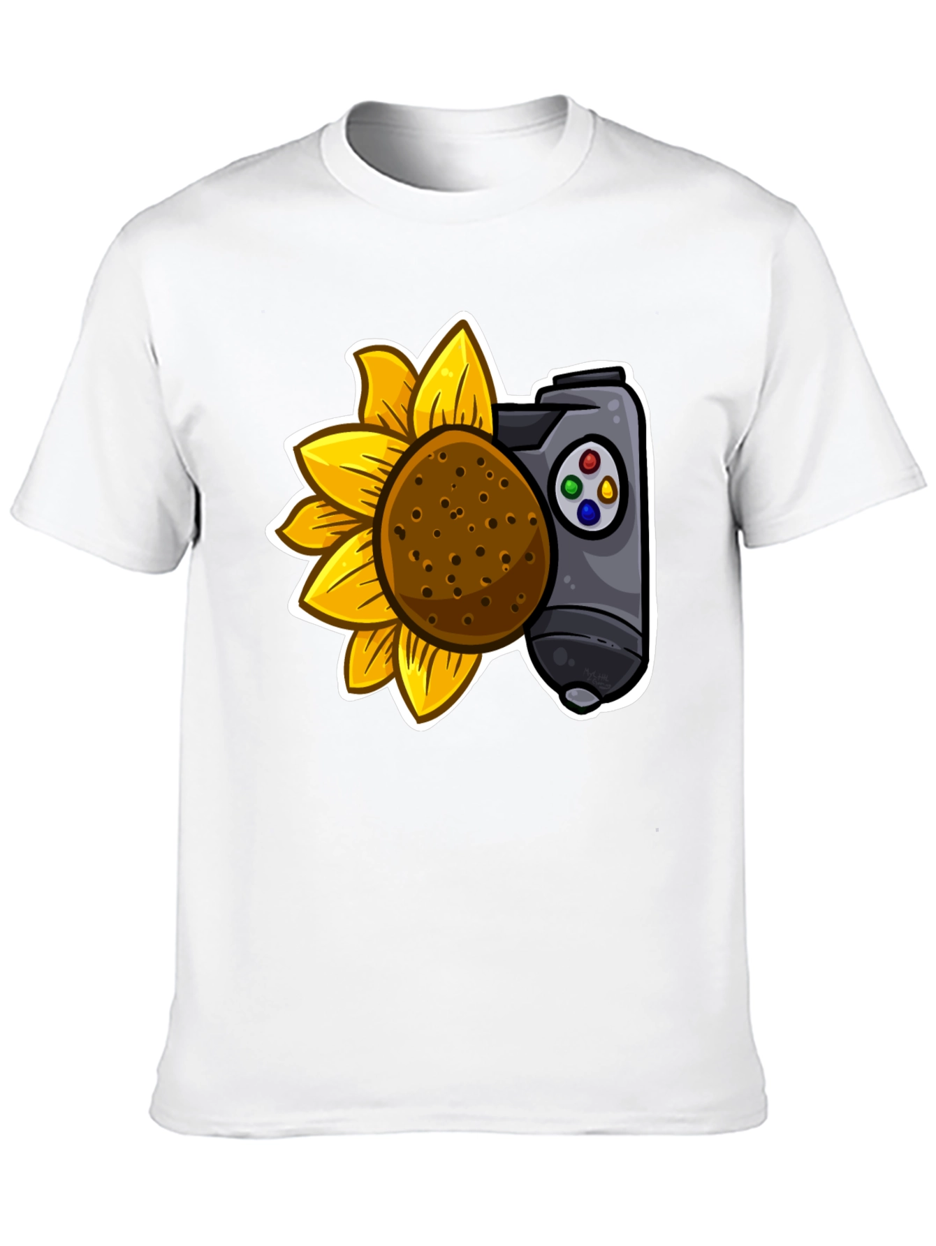 Sunflower Gaming Controller T-Shirt