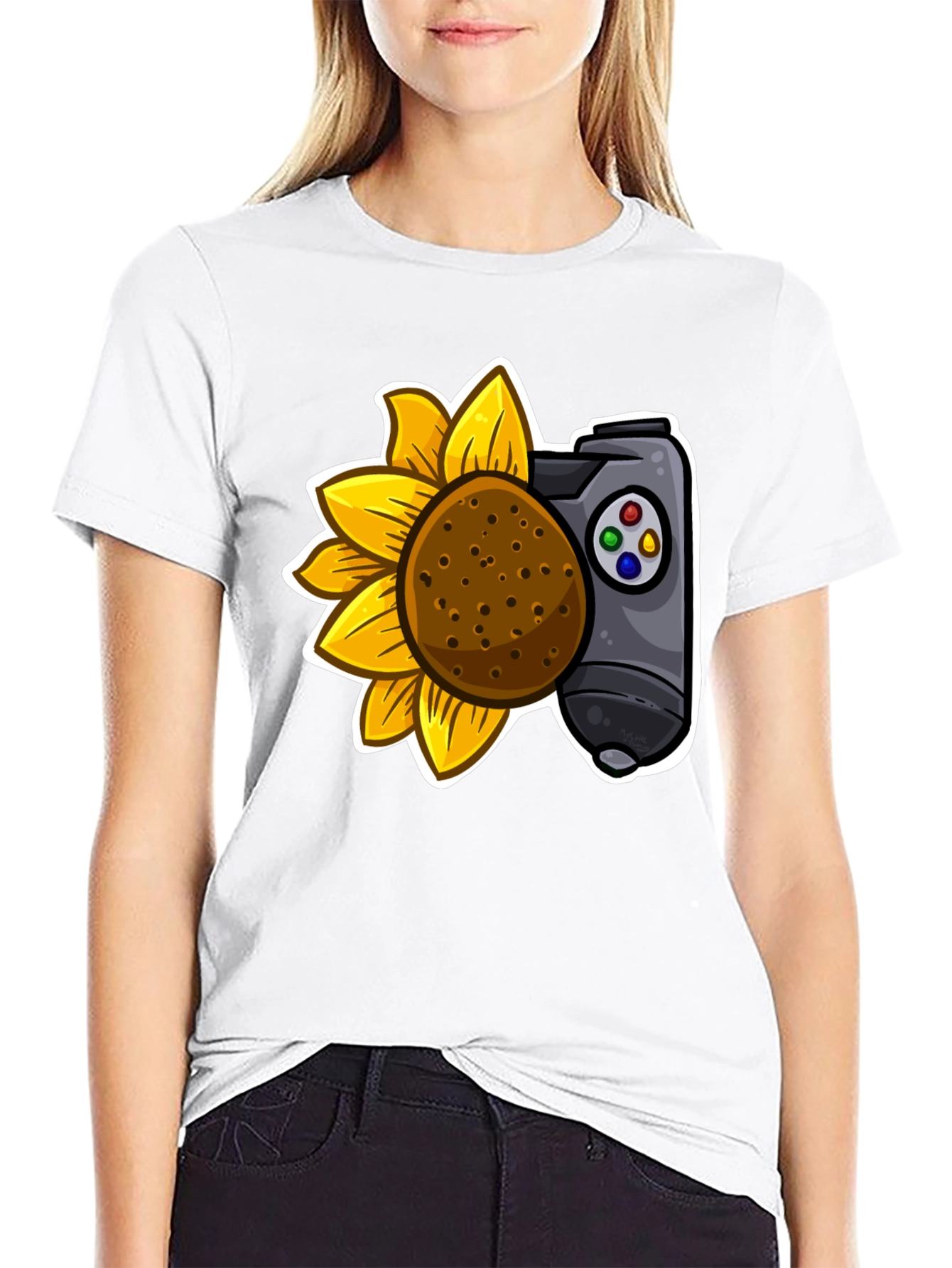 Sunflower Gaming Controller T-Shirt