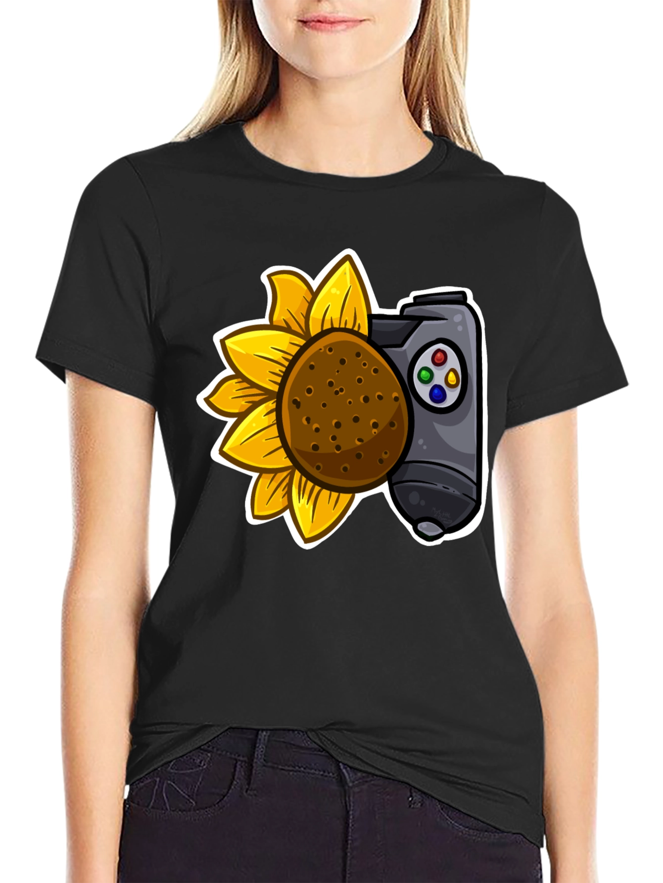 Sunflower Gaming Controller T-Shirt