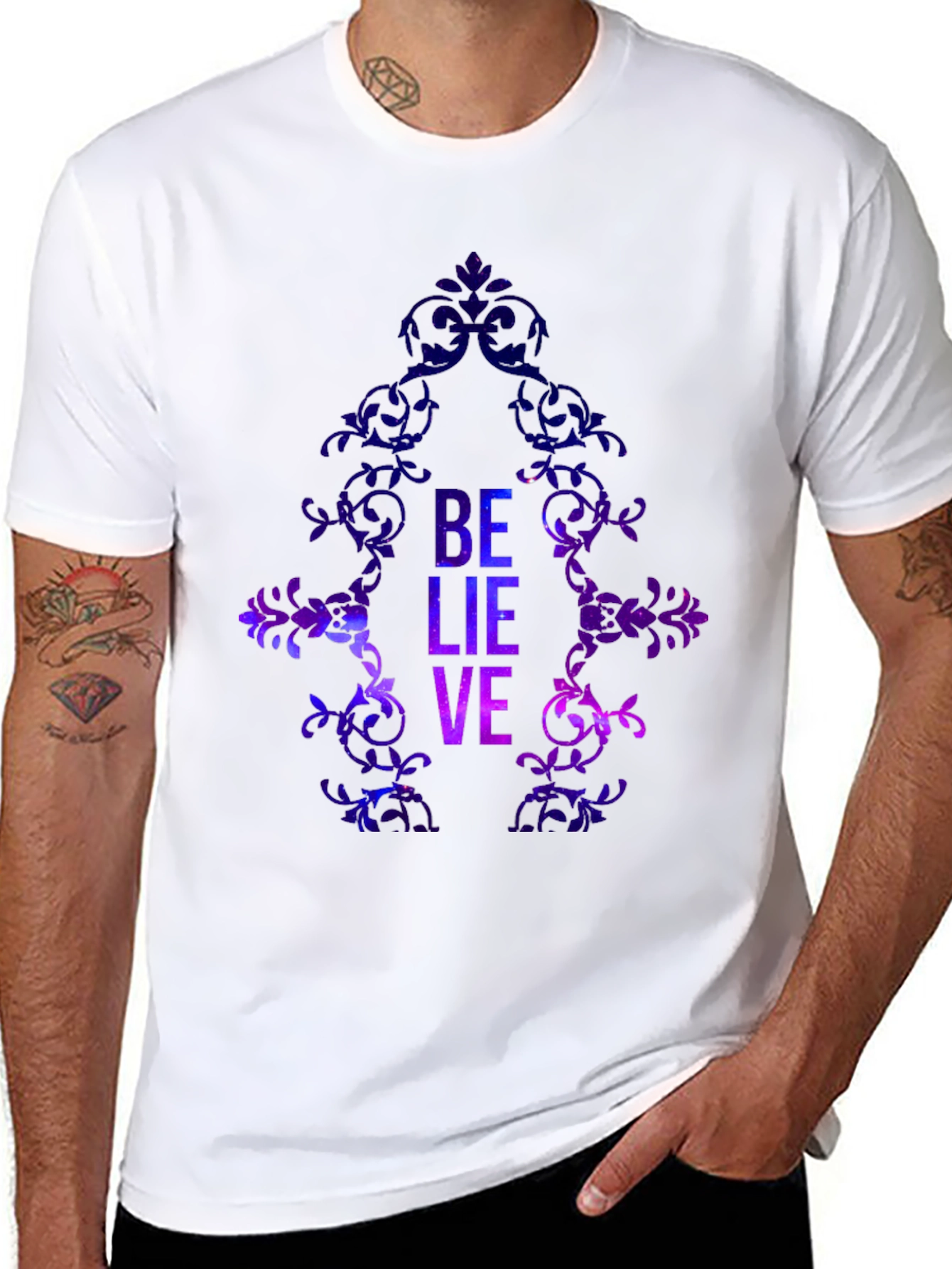 Believe Galaxy Graphic T-Shirt