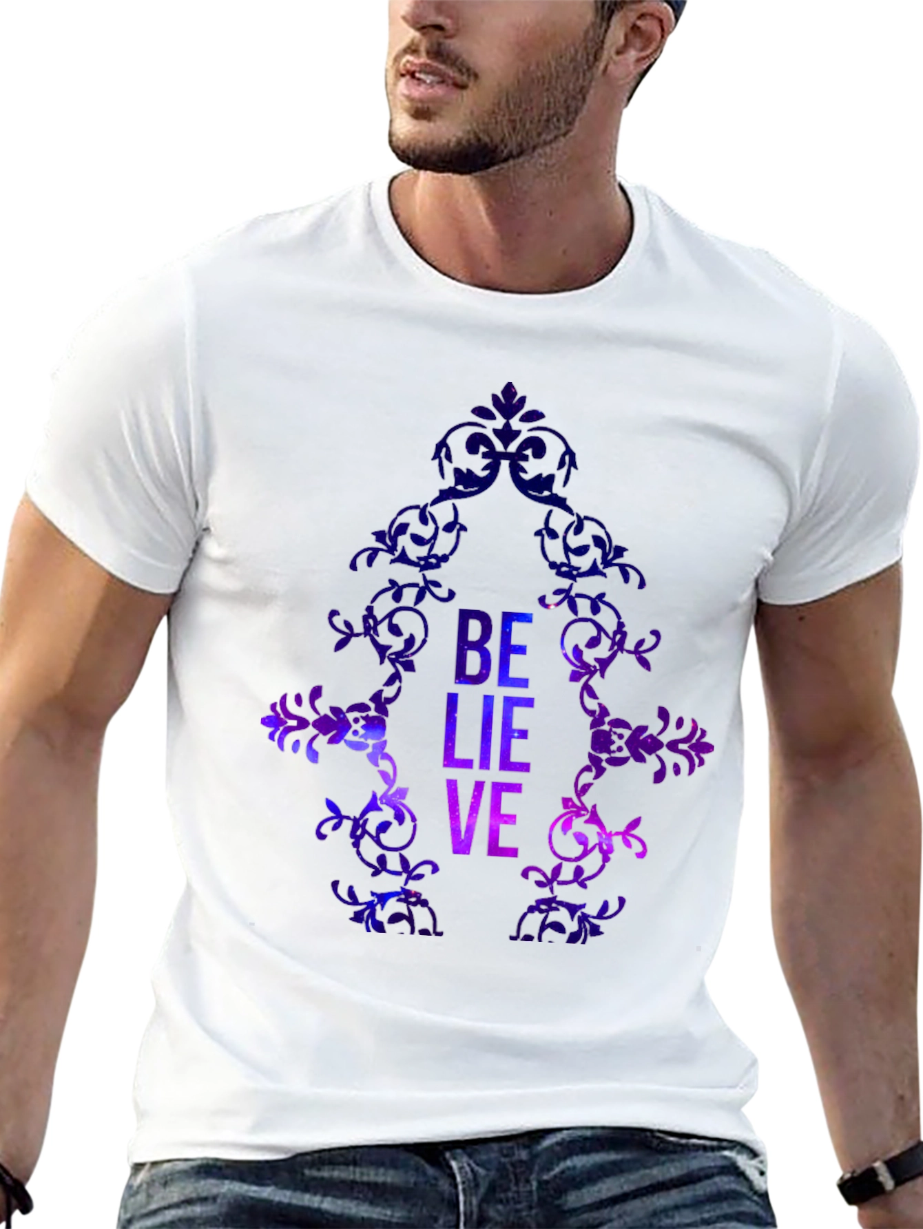 Believe Galaxy Graphic T-Shirt