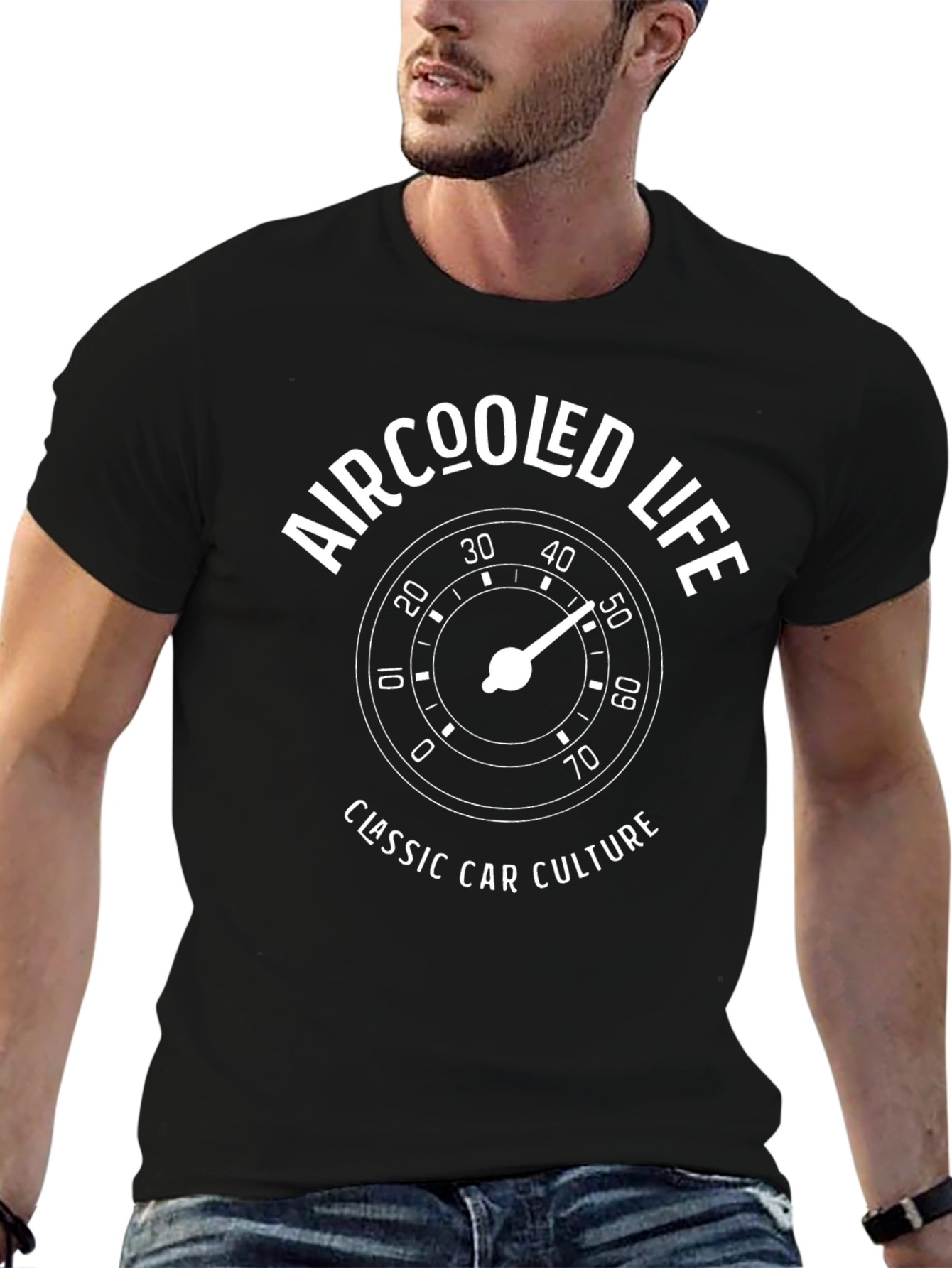 Aircooled Life Classic Car Culture Graphic T-Shirt