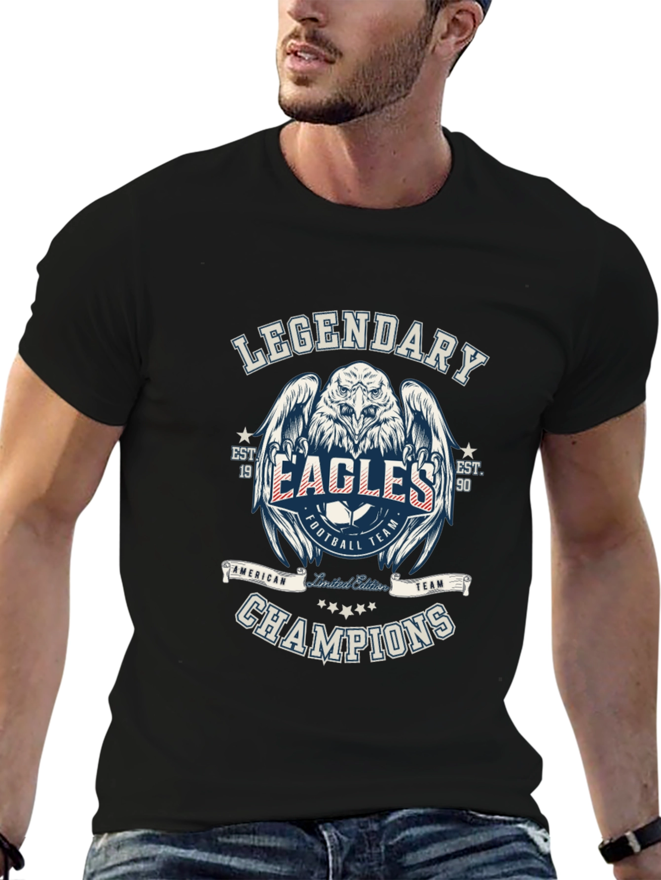 Legendary Eagles Champions Black T-Shirt
