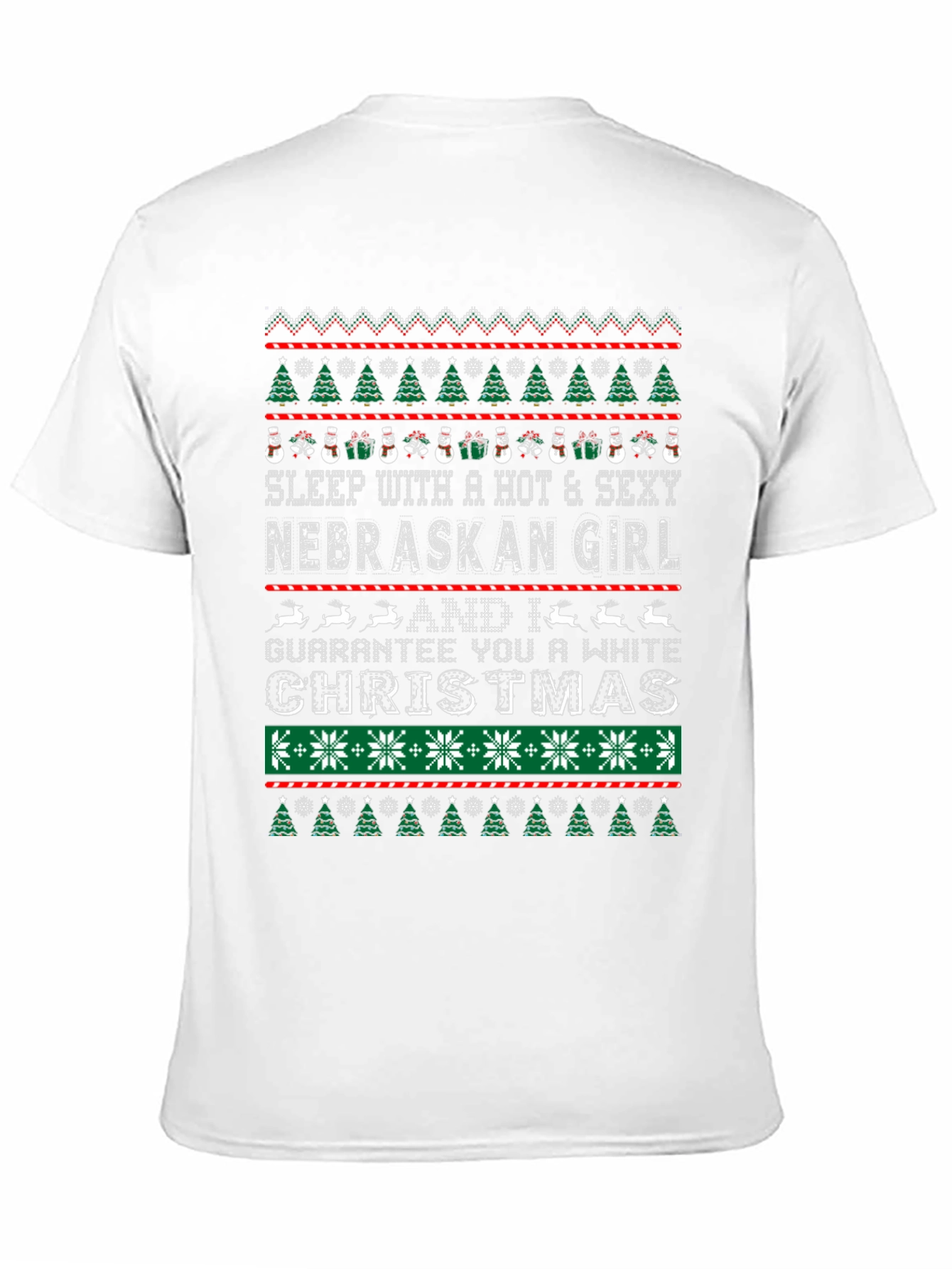 Hot Nebraska Girl Ugly Christmas Sweater T-Shirt