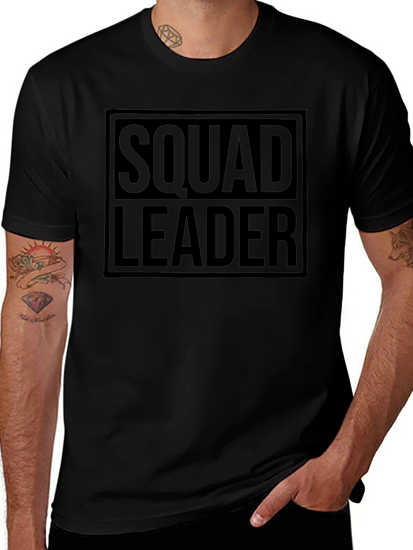 Squad Leader Graphic Tee - Black