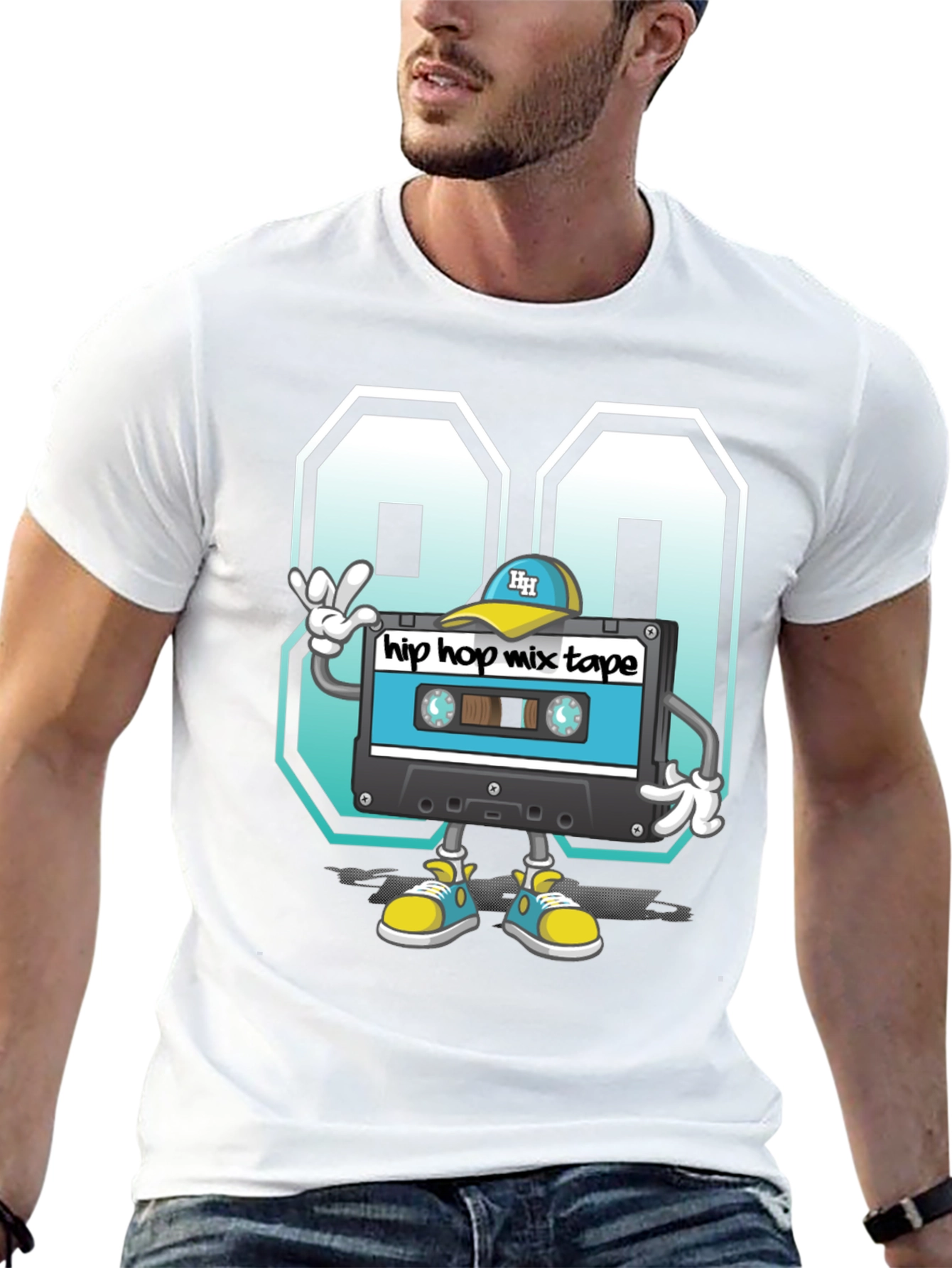 90s Hip Hop Mix Tape Graphic Tee