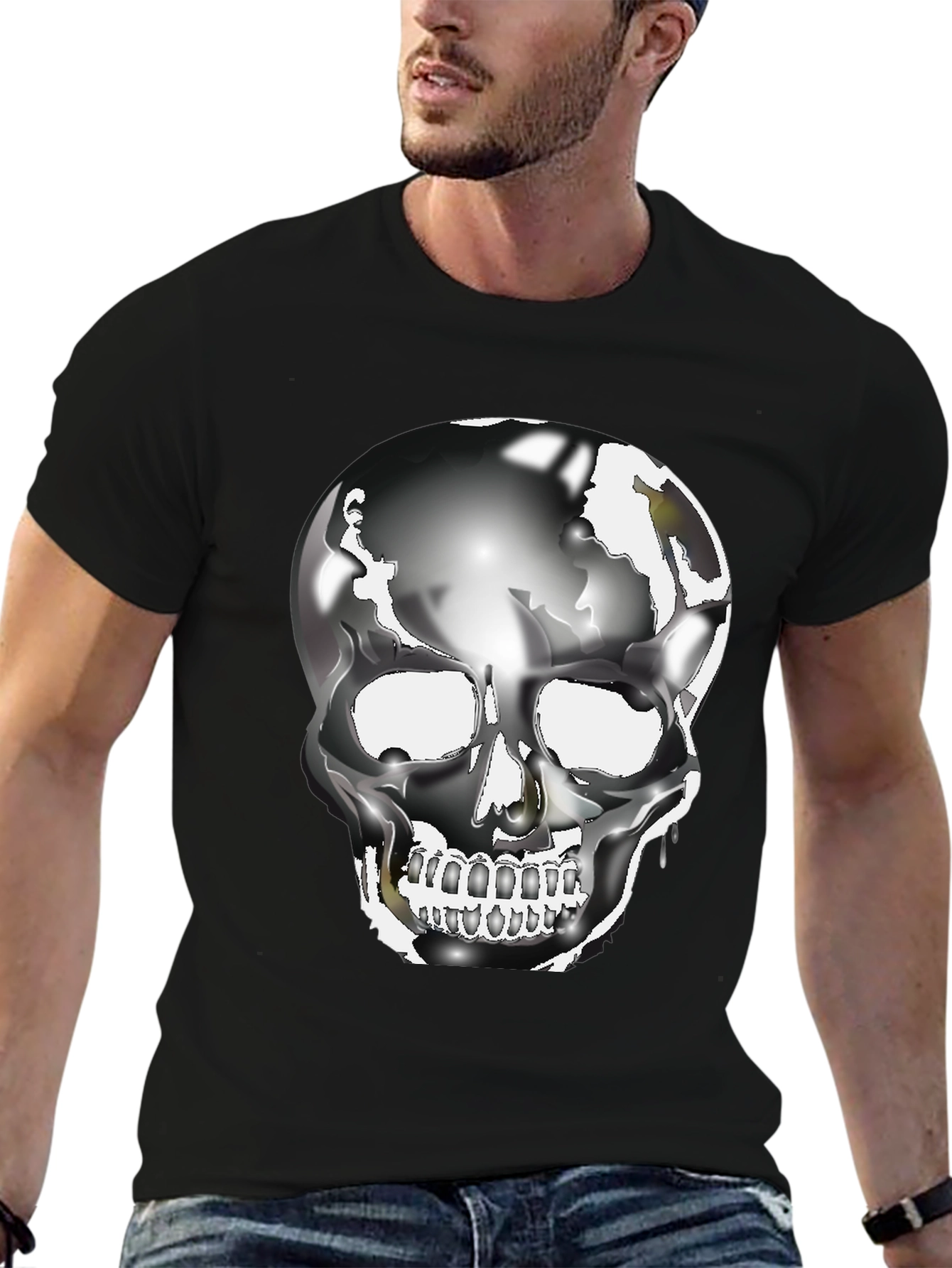 Skull Graphic Black T-Shirt