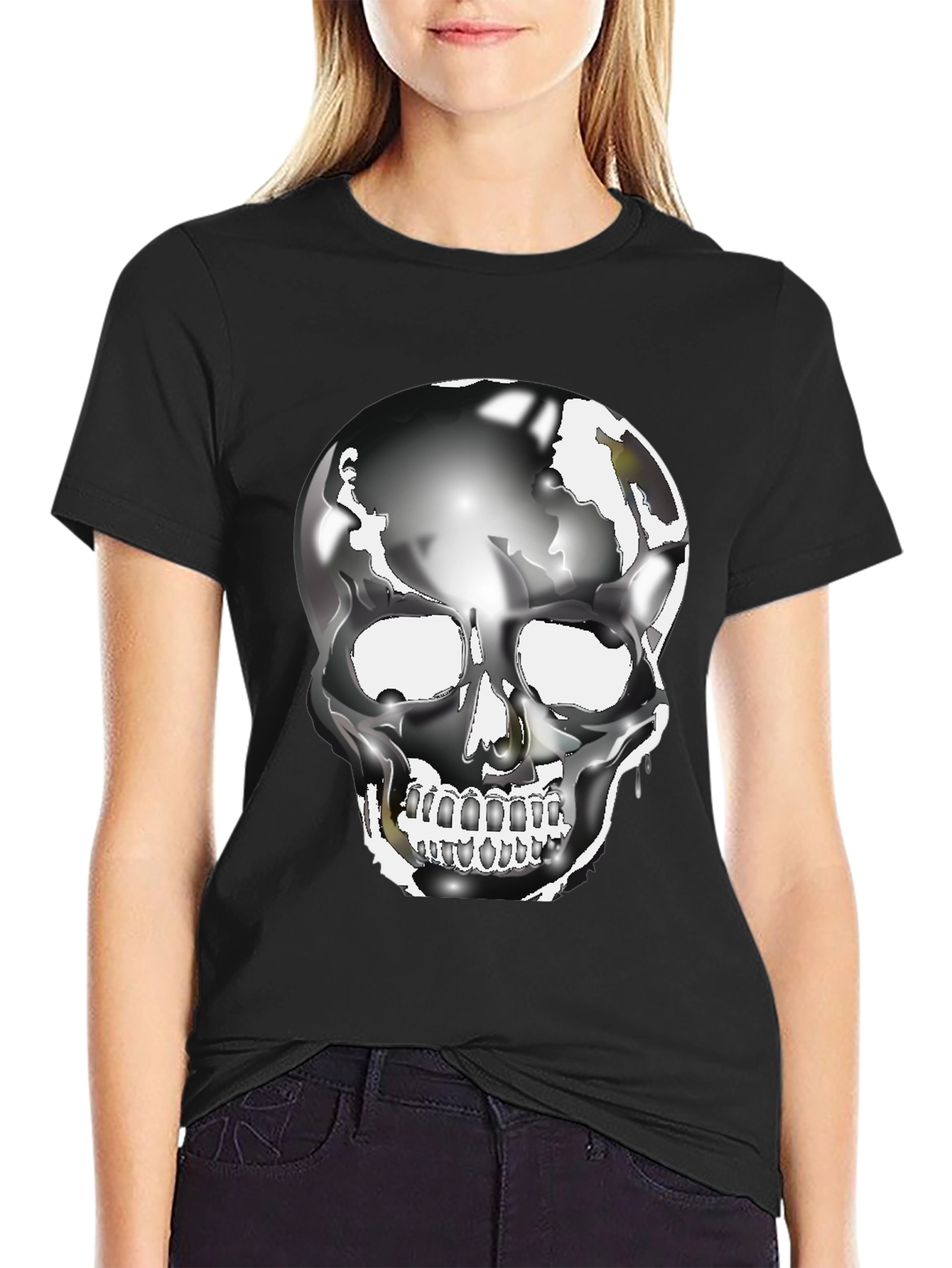 Skull Graphic Black T-Shirt
