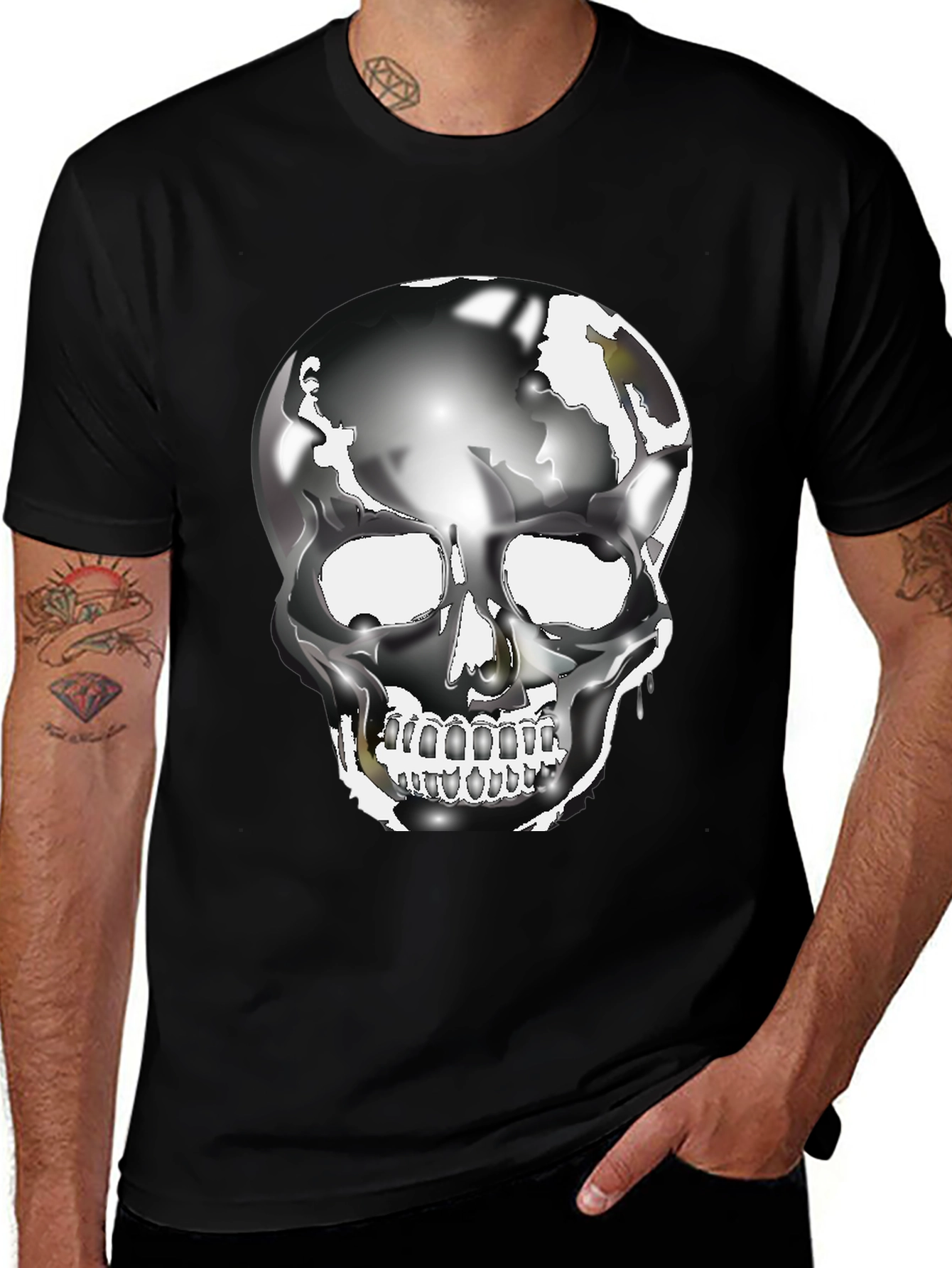 Skull Graphic Black T-Shirt