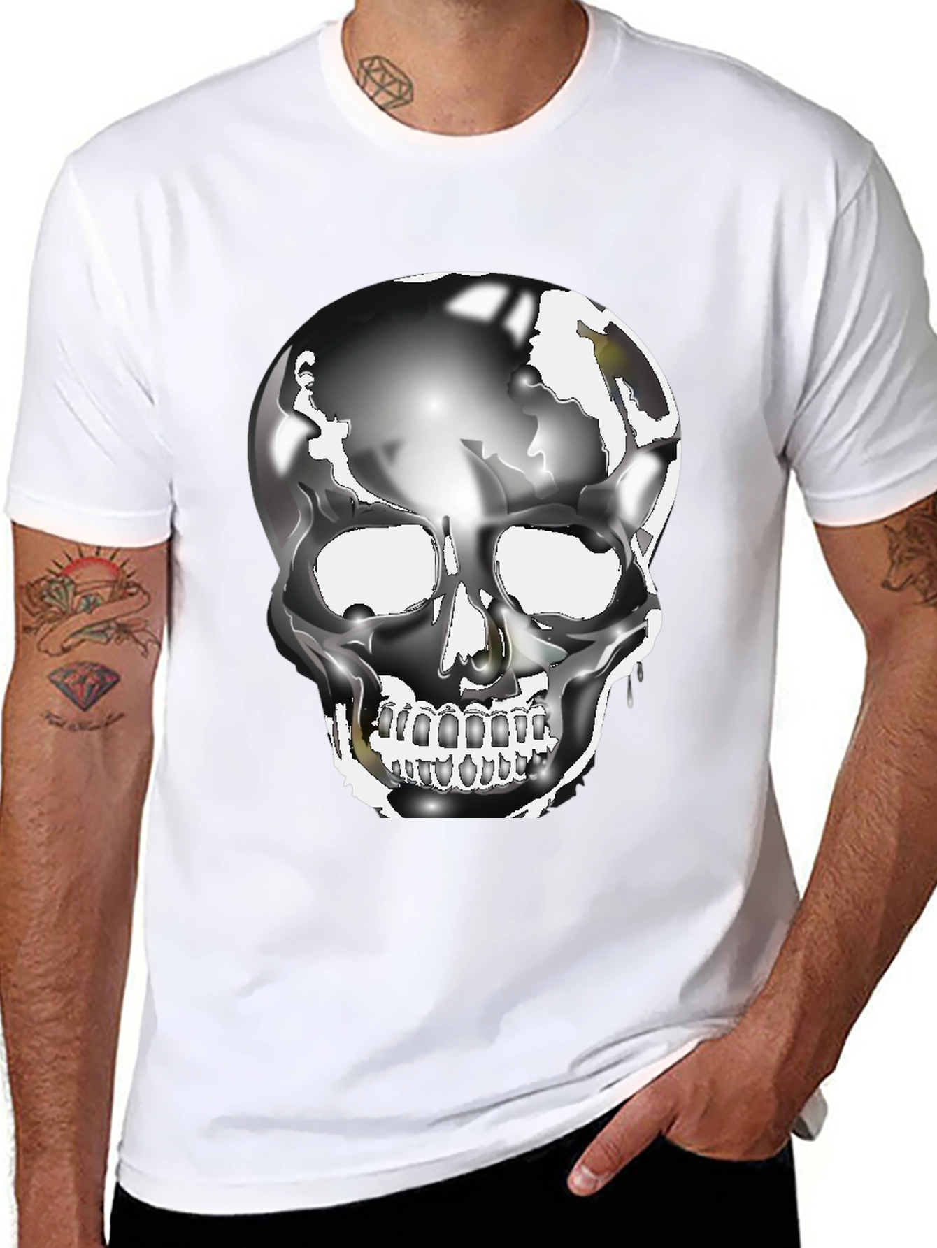 Skull Graphic Black T-Shirt