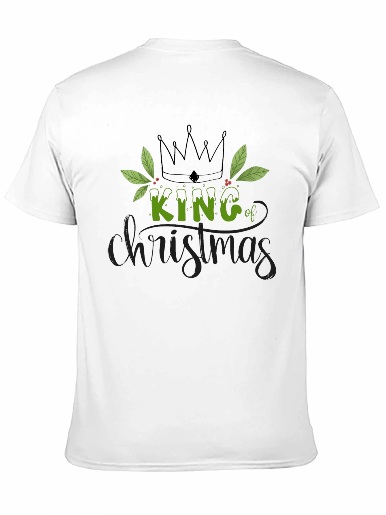 King of Christmas Black T-Shirt