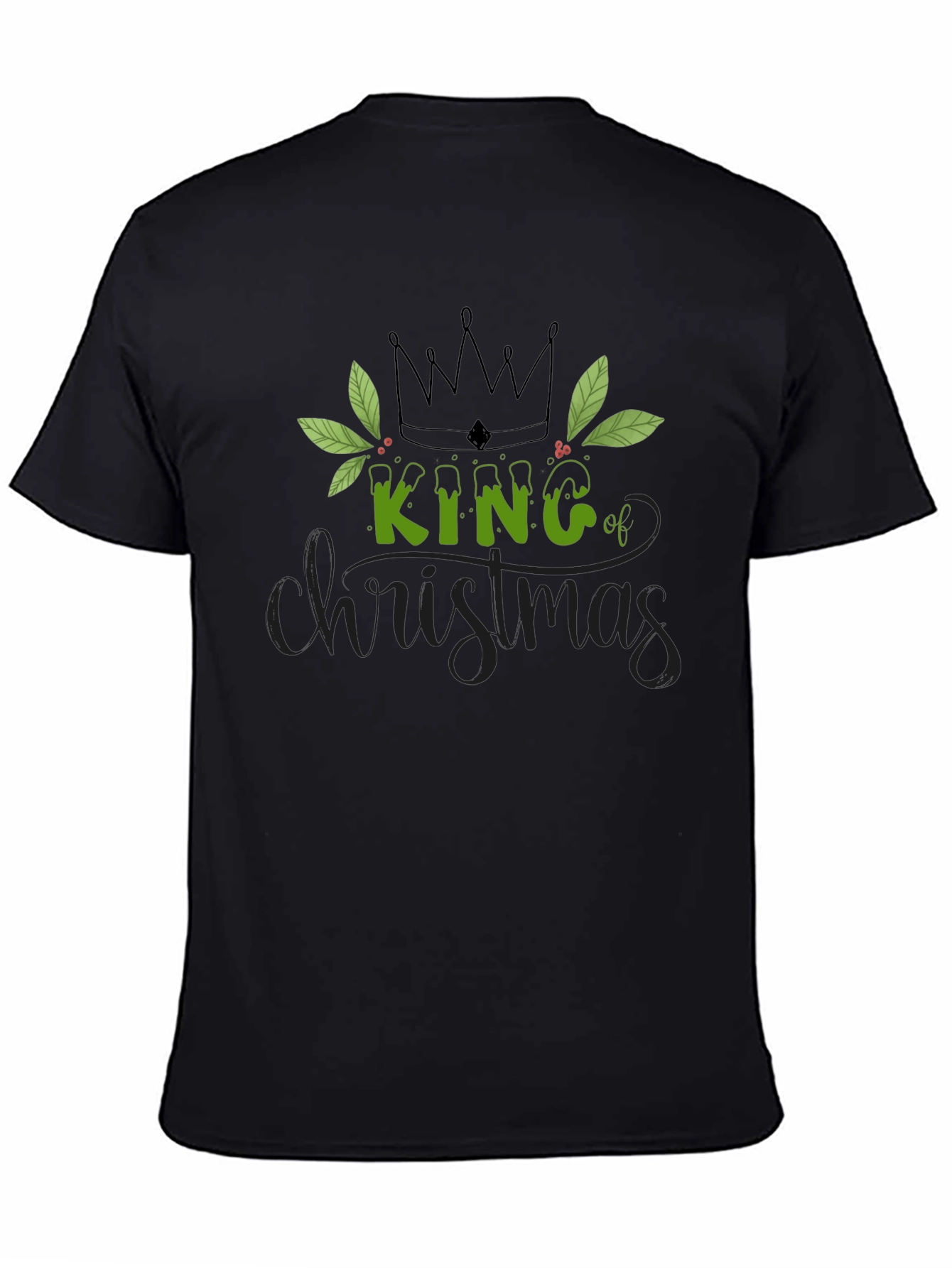 King of Christmas Black T-Shirt