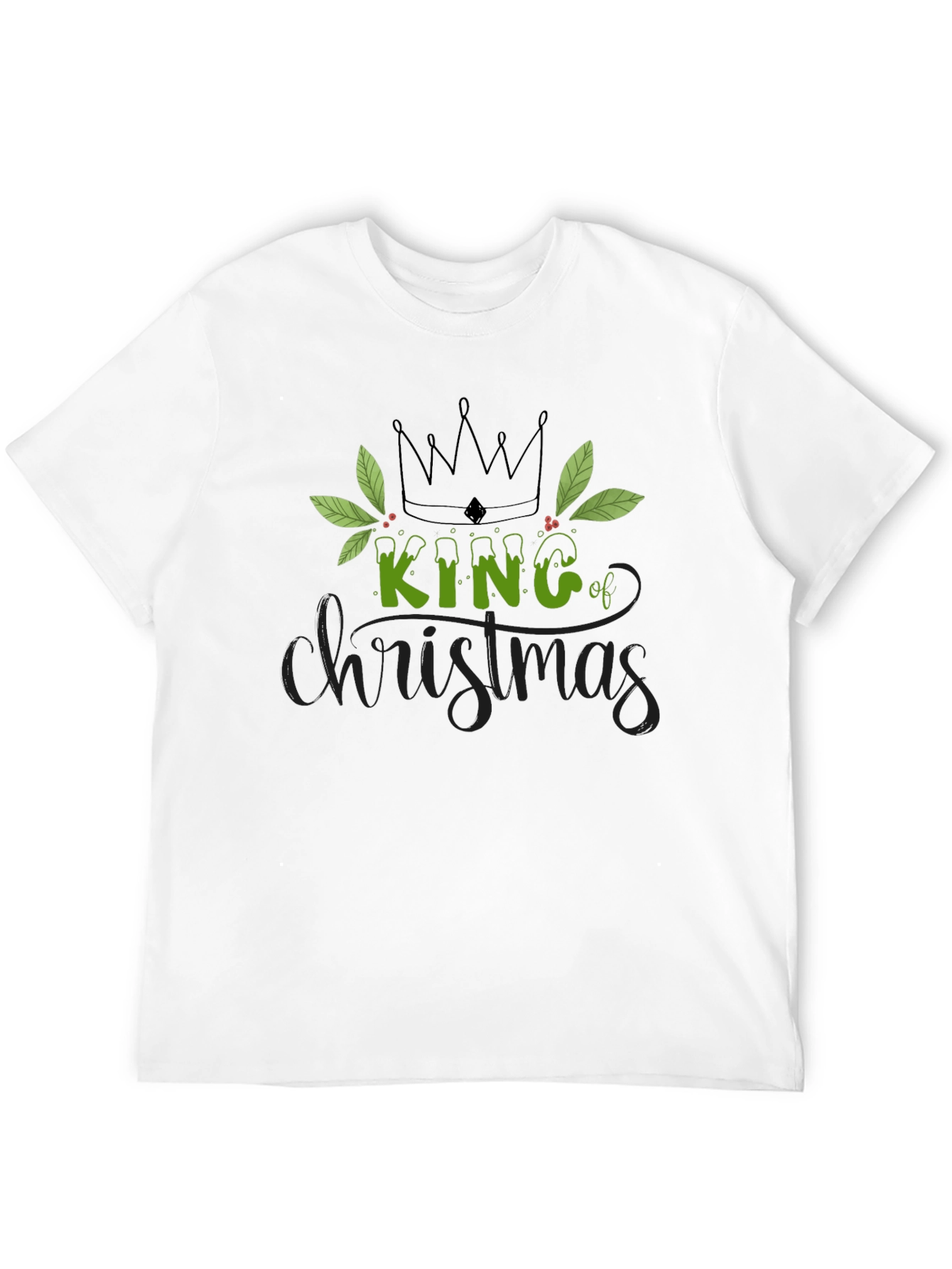 King of Christmas Black T-Shirt