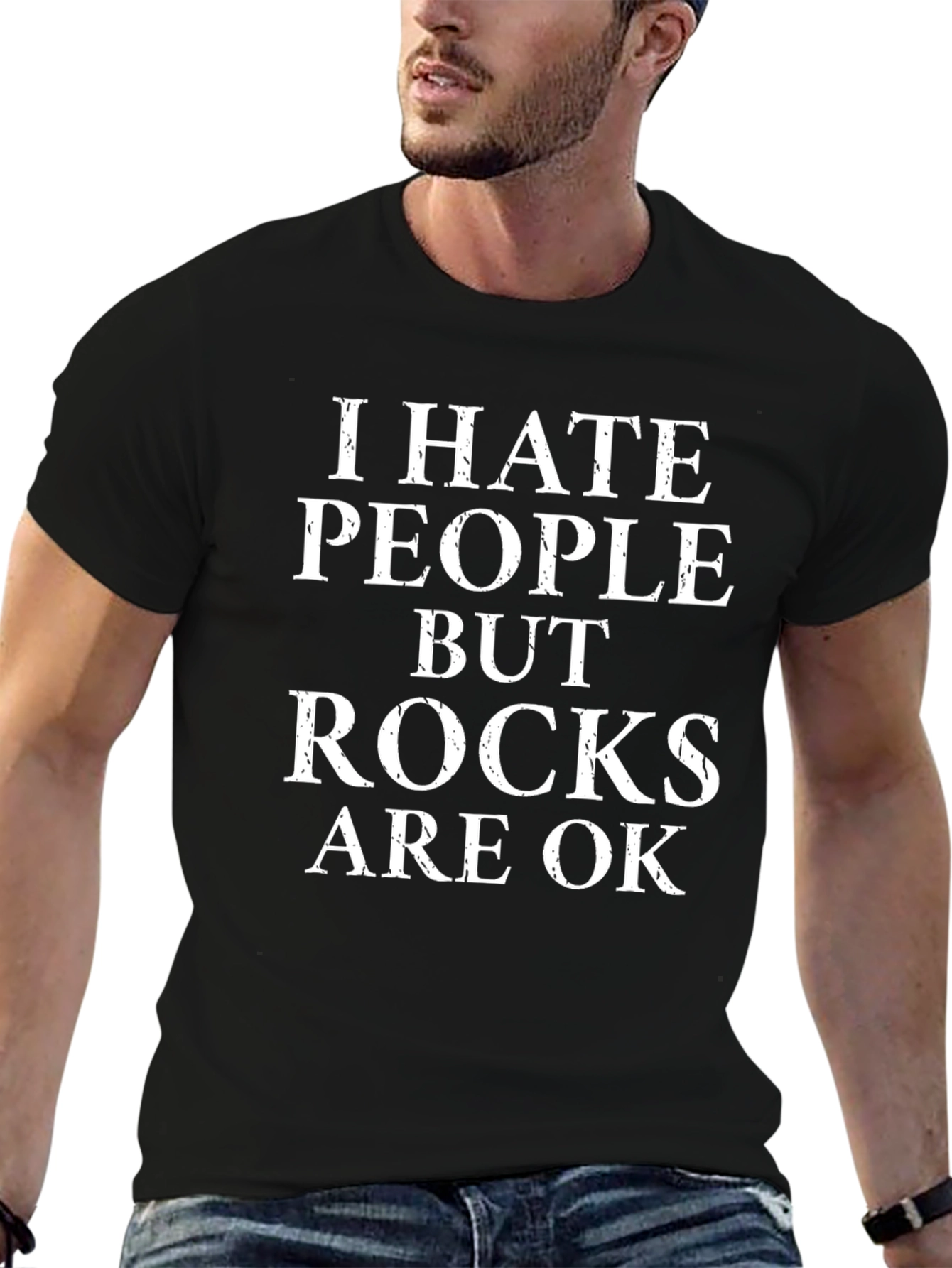 I Hate People But Rocks Are Ok T-Shirt