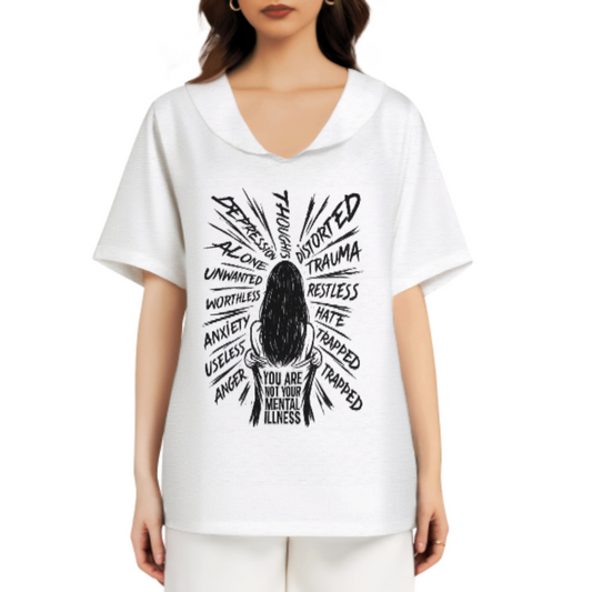 You Are Not Your Mental Illness Awareness T-Shirt | Mental Health Support Graphic Tee(z938)
