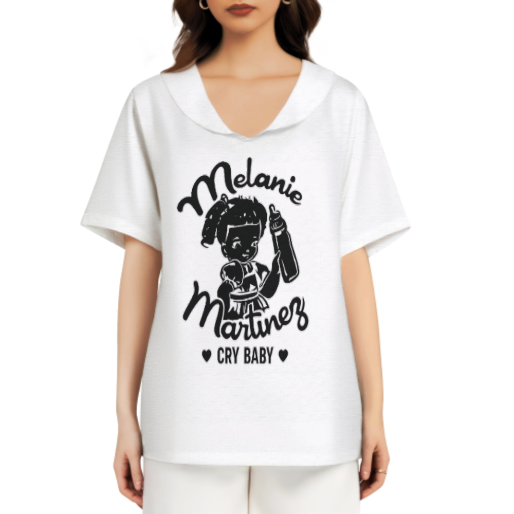 Cry Baby Doll Graphic T-Shirt Dress | Cute Alternative Aesthetic Cartoon Tee Dress(z937)