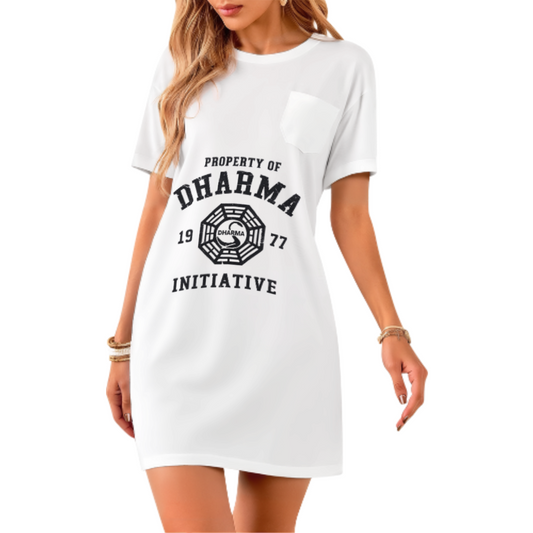 Property of Dharma Initiative 1977 Vintage Island Research Graphic Tee | Retro Mystery TV Fan Shirt(z930)