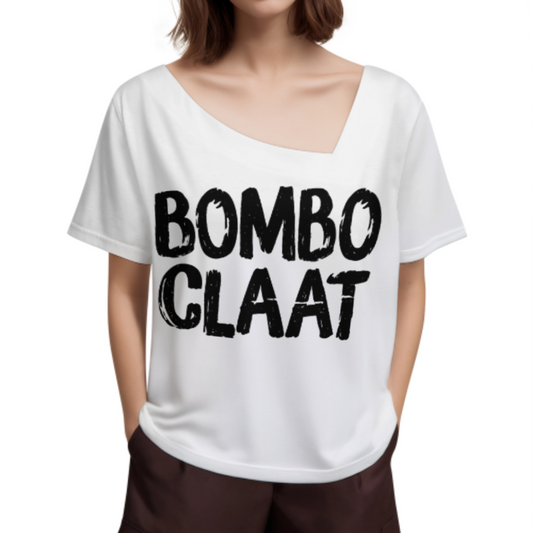 Bombo Claat Bold Typography Graphic Tee – Caribbean Streetwear Statement Shirt(z968)