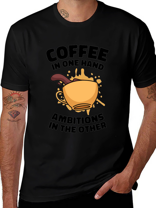Coffee and Ambition Graphic T-Shirt