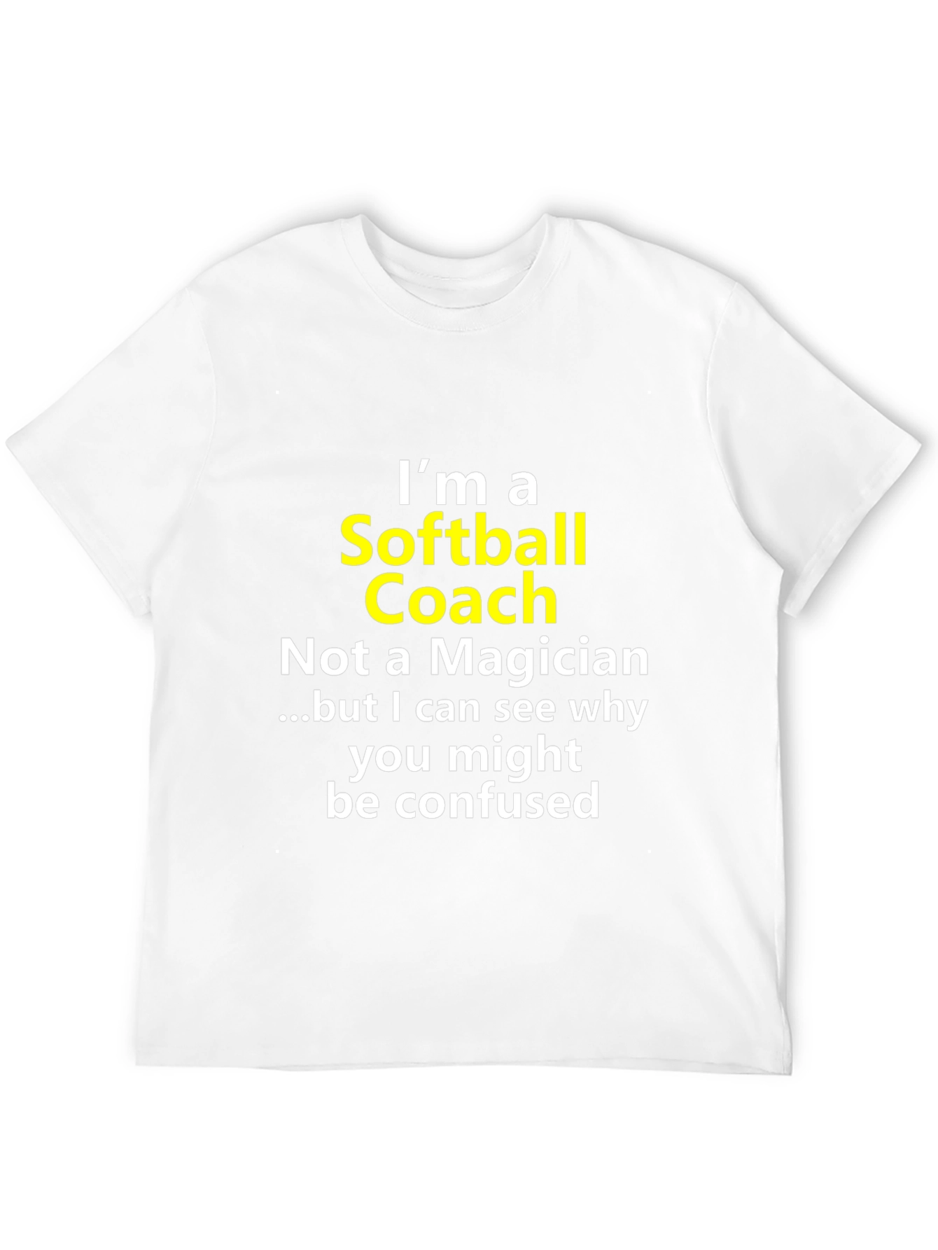 Softball Coach Novelty Graphic Tee