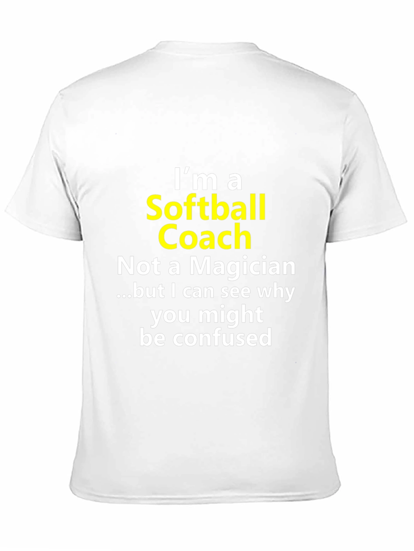 Softball Coach Novelty Graphic Tee