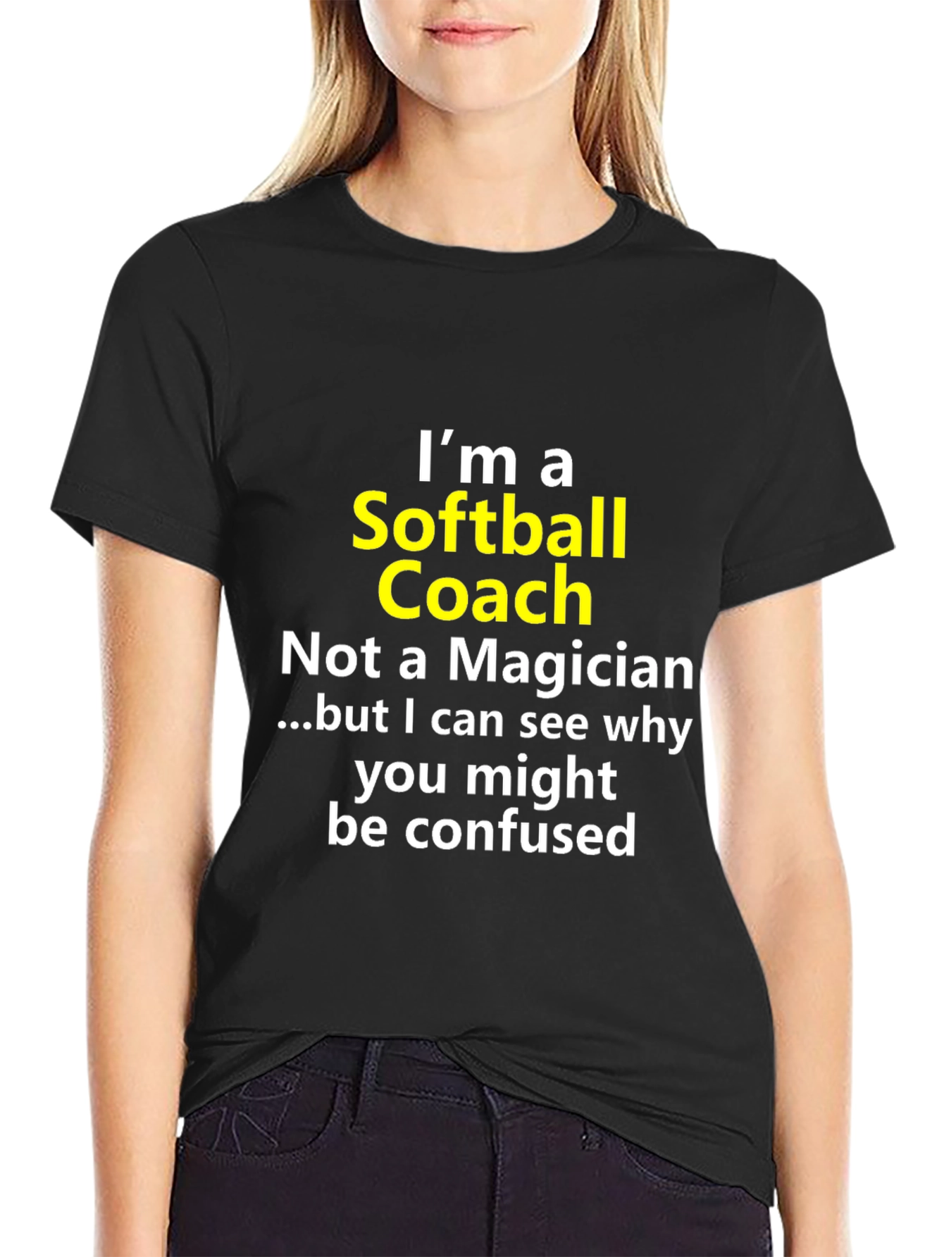 Softball Coach Novelty Graphic Tee