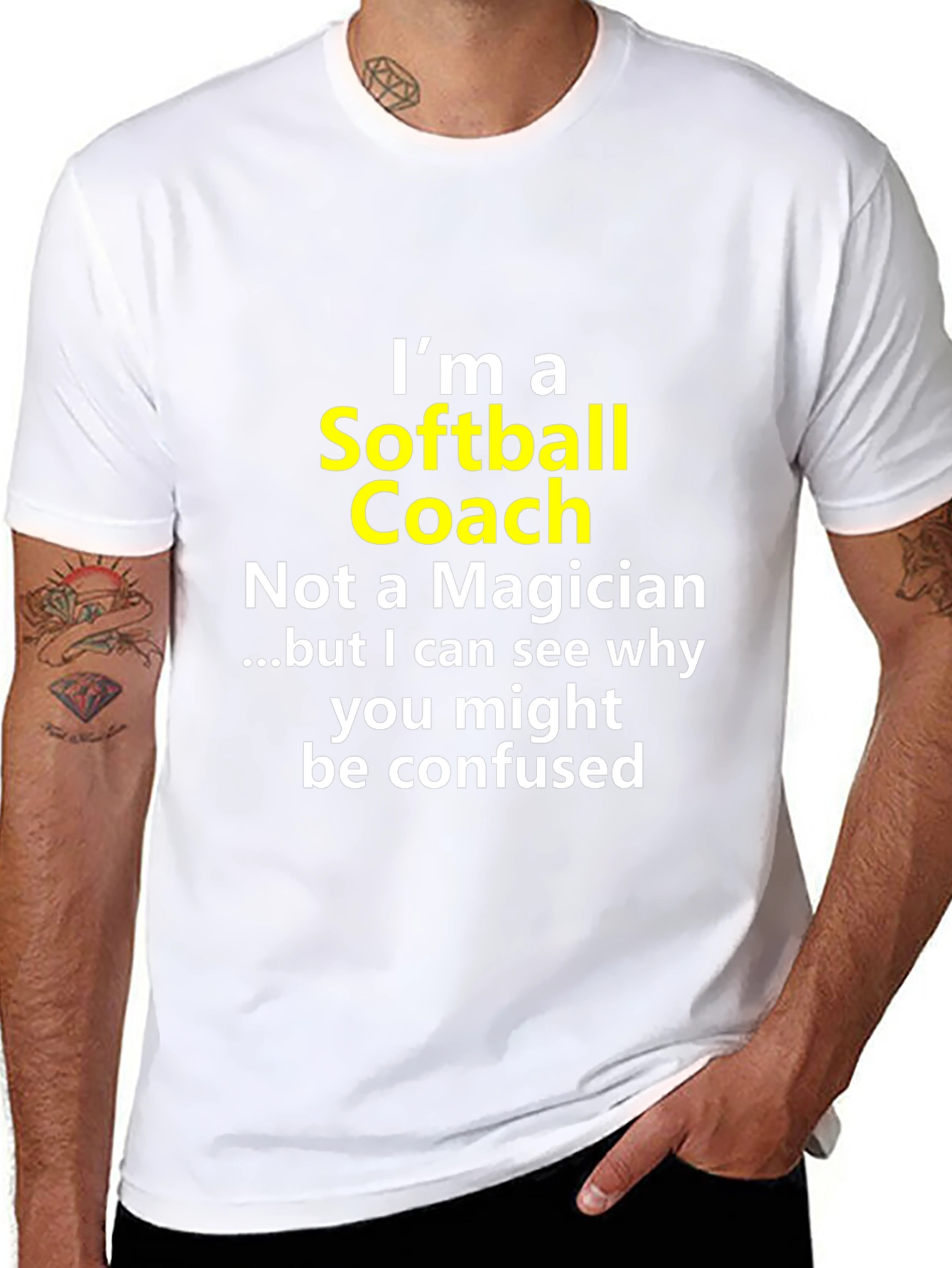 Softball Coach Novelty Graphic Tee