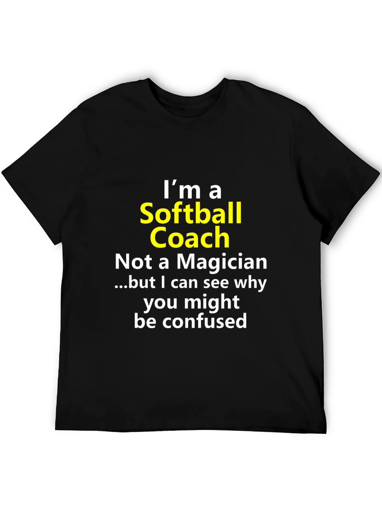 Softball Coach Novelty Graphic Tee