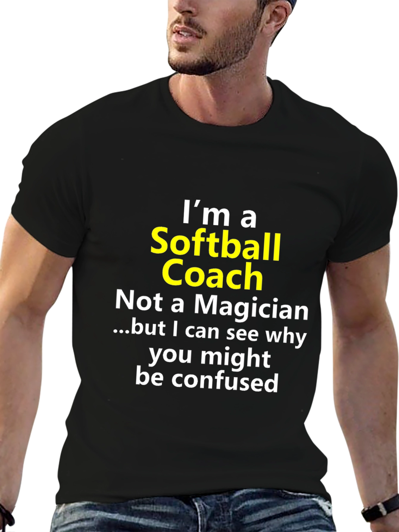 Softball Coach Novelty Graphic Tee