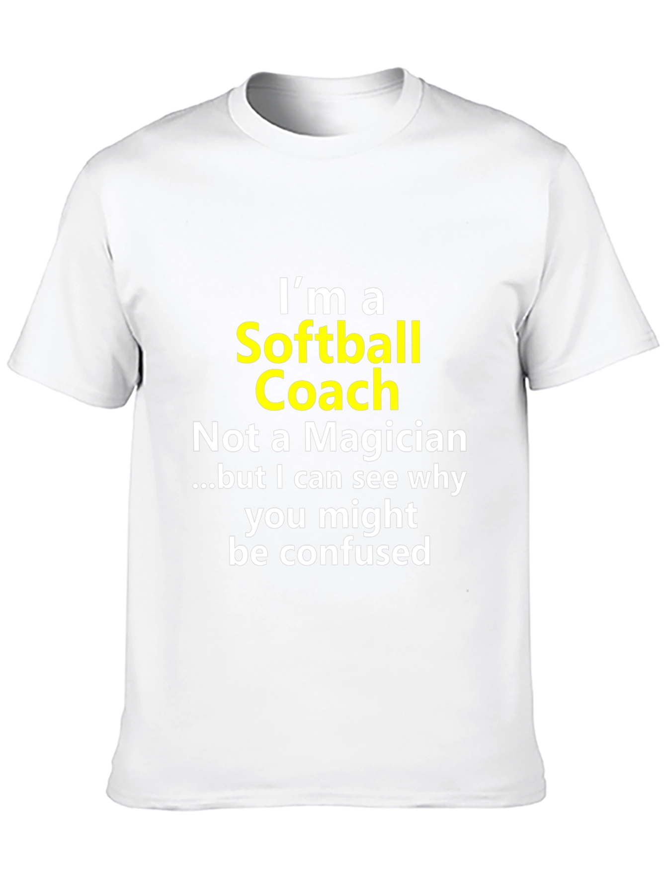 Softball Coach Novelty Graphic Tee