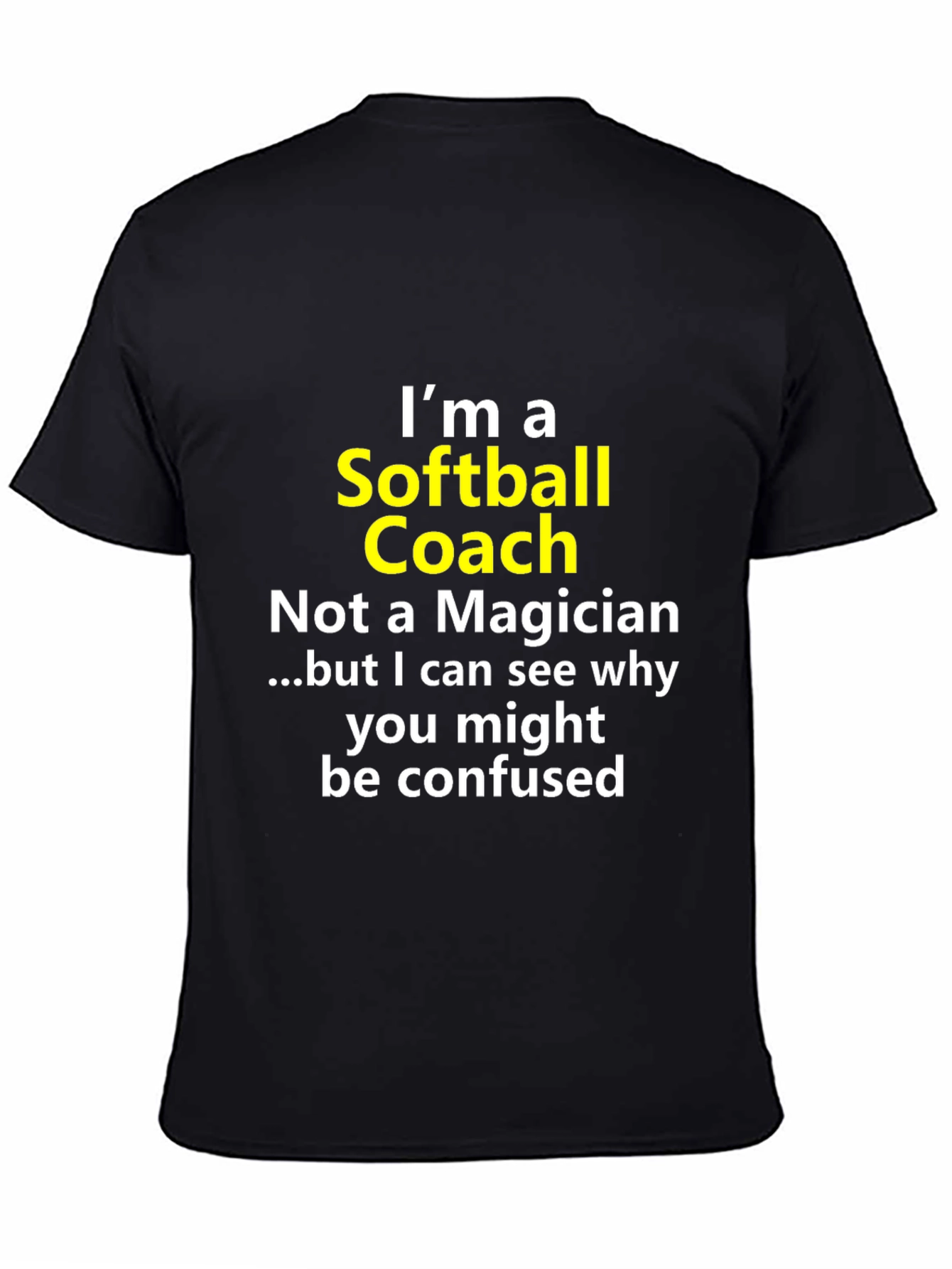 Softball Coach Novelty Graphic Tee