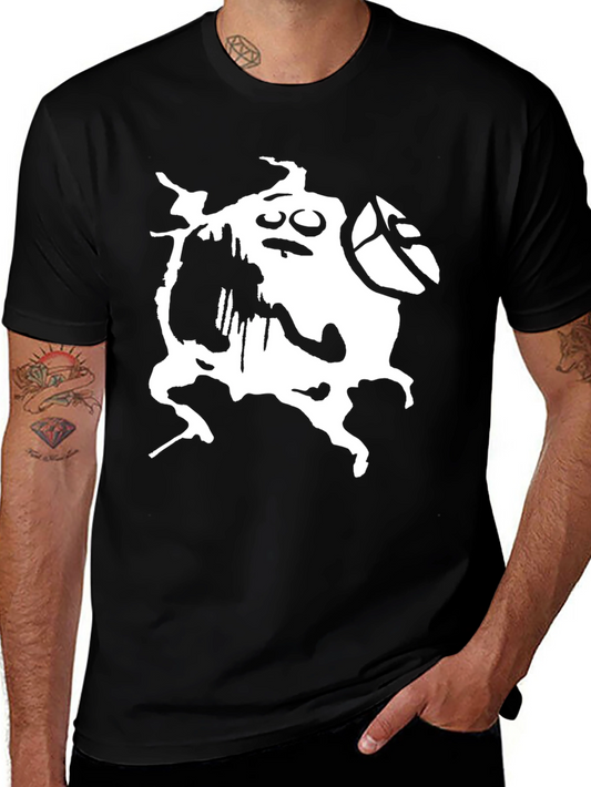Abstract Graphic Black T-Shirt