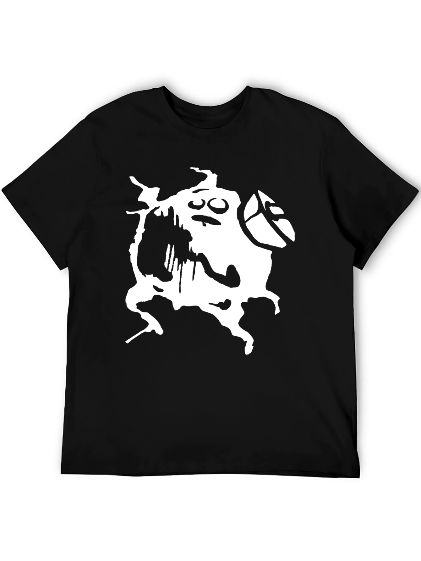 Abstract Graphic Black T-Shirt