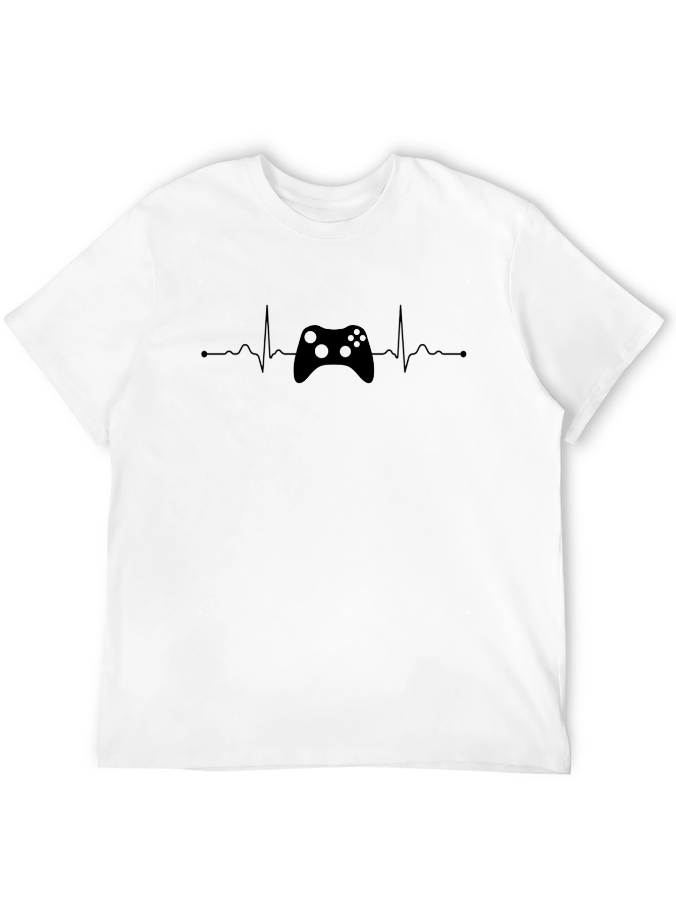 Gamer Heartbeat T-Shirt - Console Controller Design