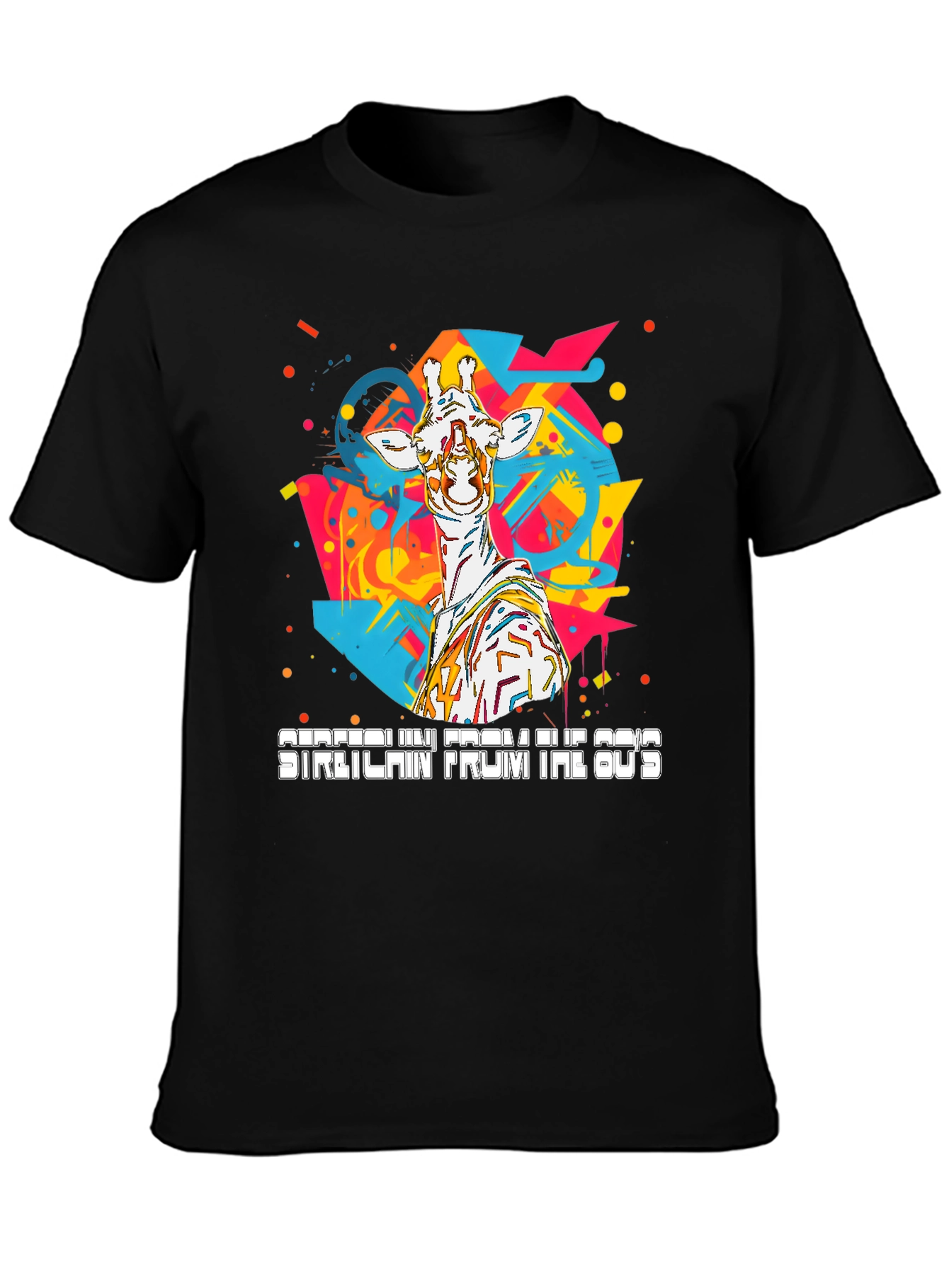 80s Giraffe T-Shirt - Retro Style