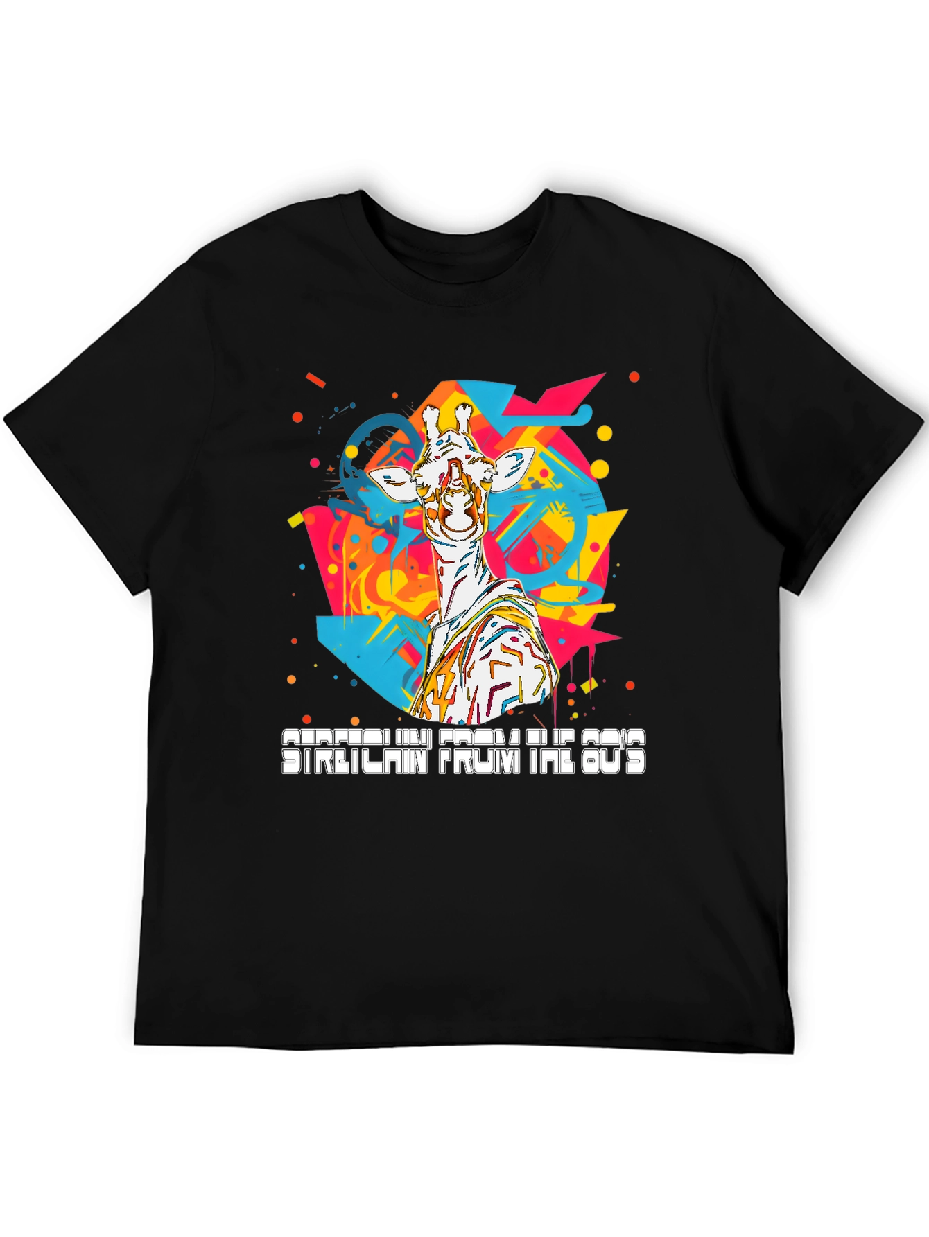 80s Giraffe T-Shirt - Retro Style