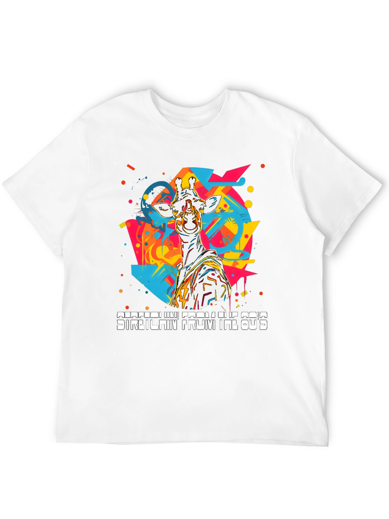 80s Giraffe T-Shirt - Retro Style