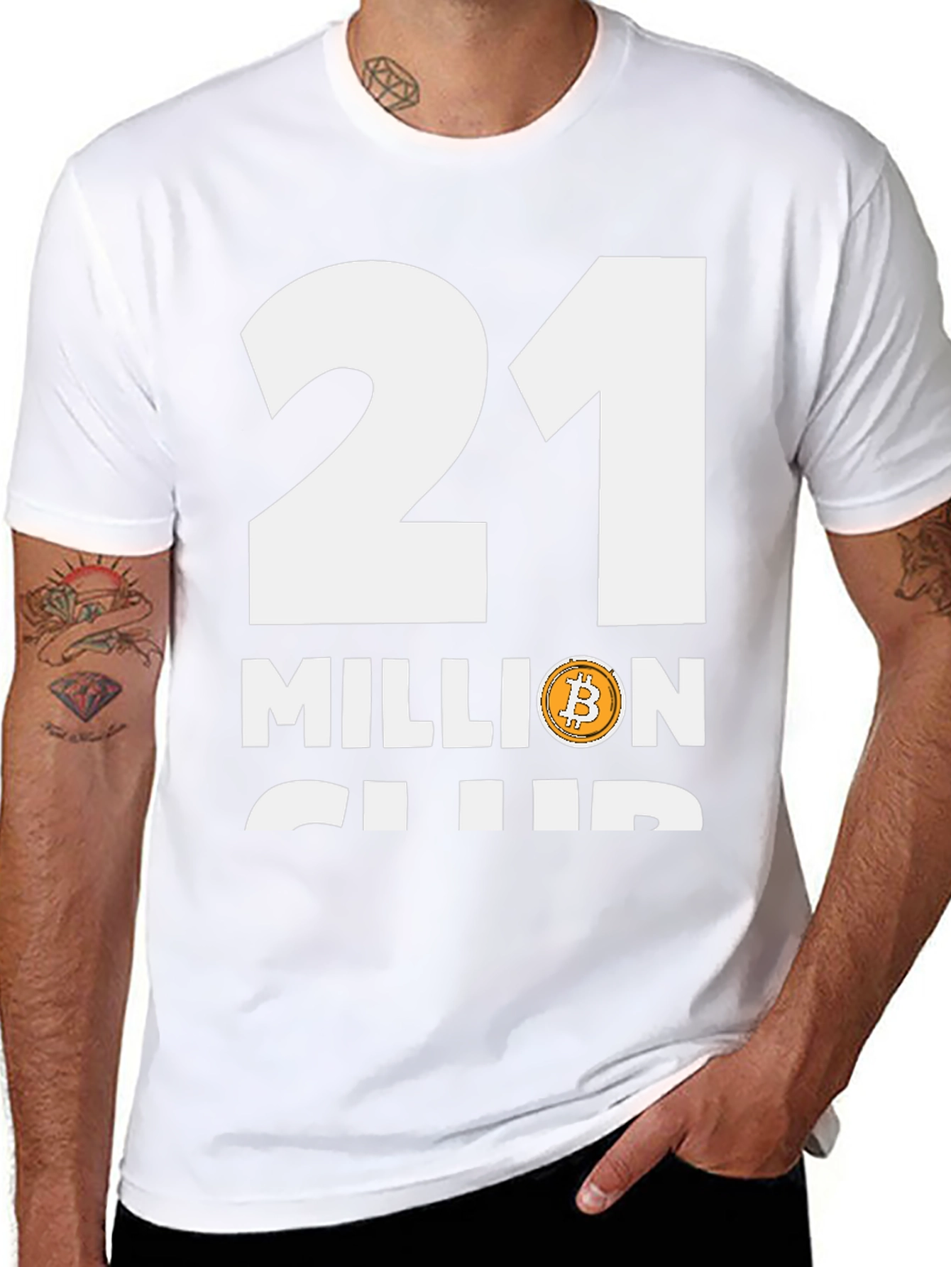21 Million Club Bitcoin Graphic Tee - Crypto Enthusiast