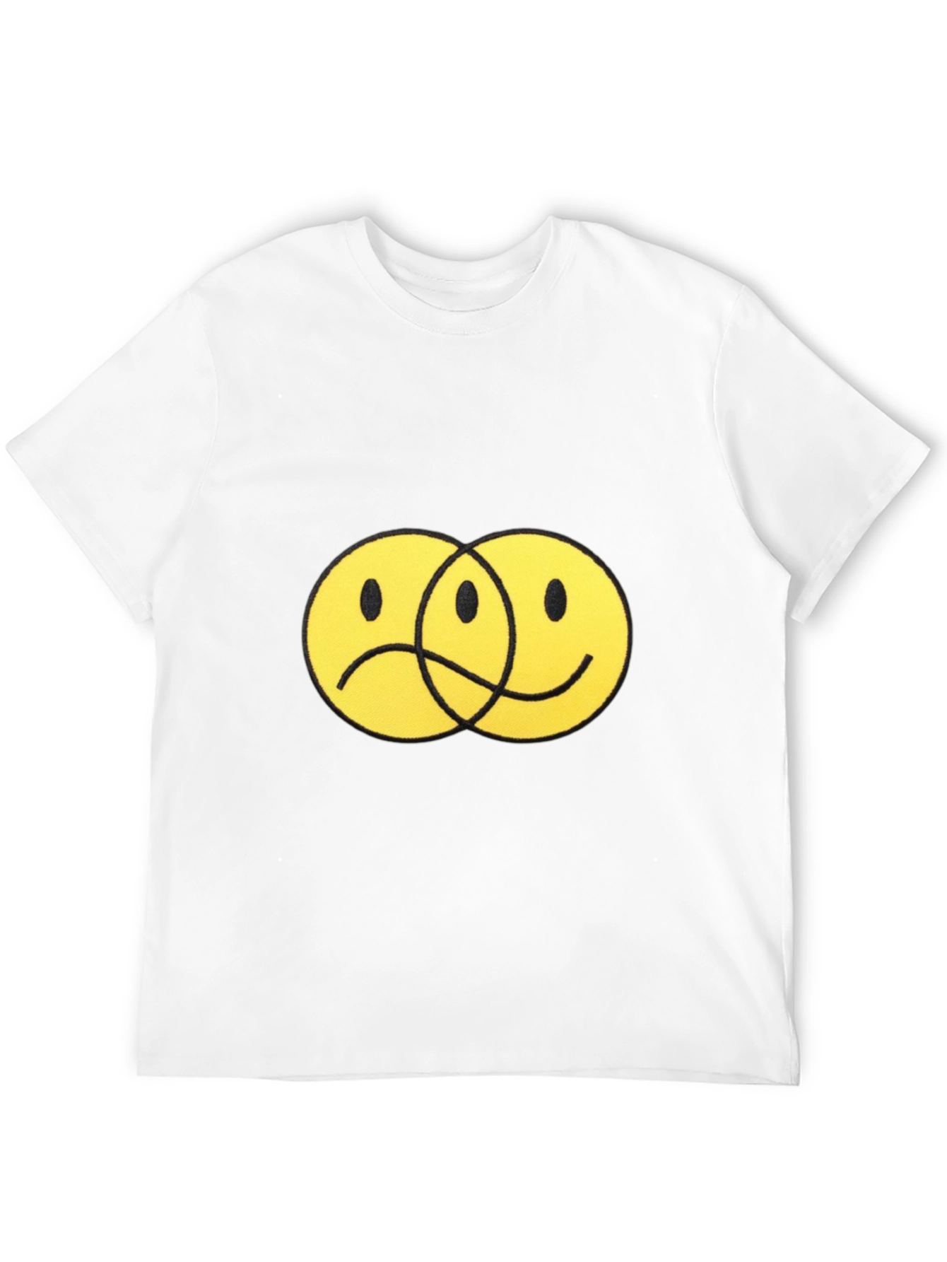 Yin Yang Faces Black T-Shirt