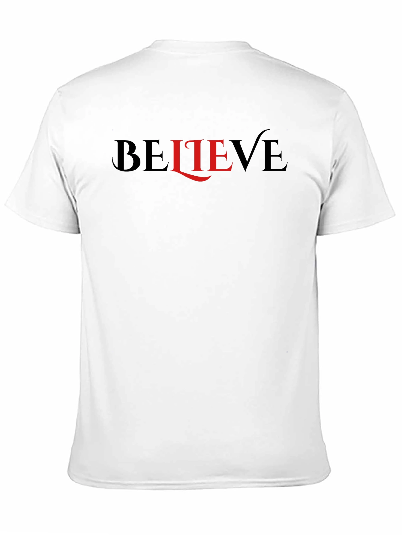Believe Graphic Tee - Black Cotton T-Shirt